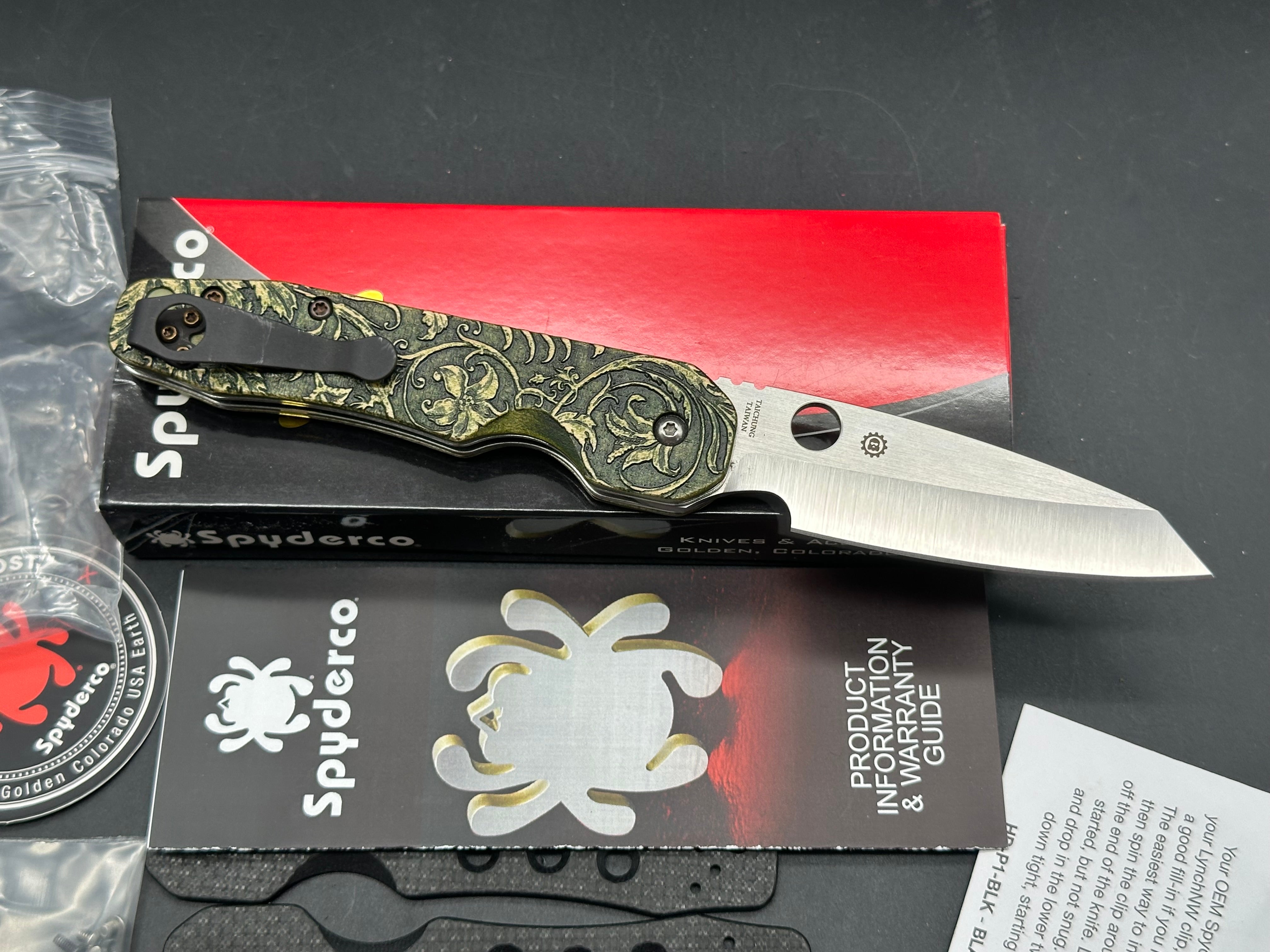Spyderco Smock with custom wood scales