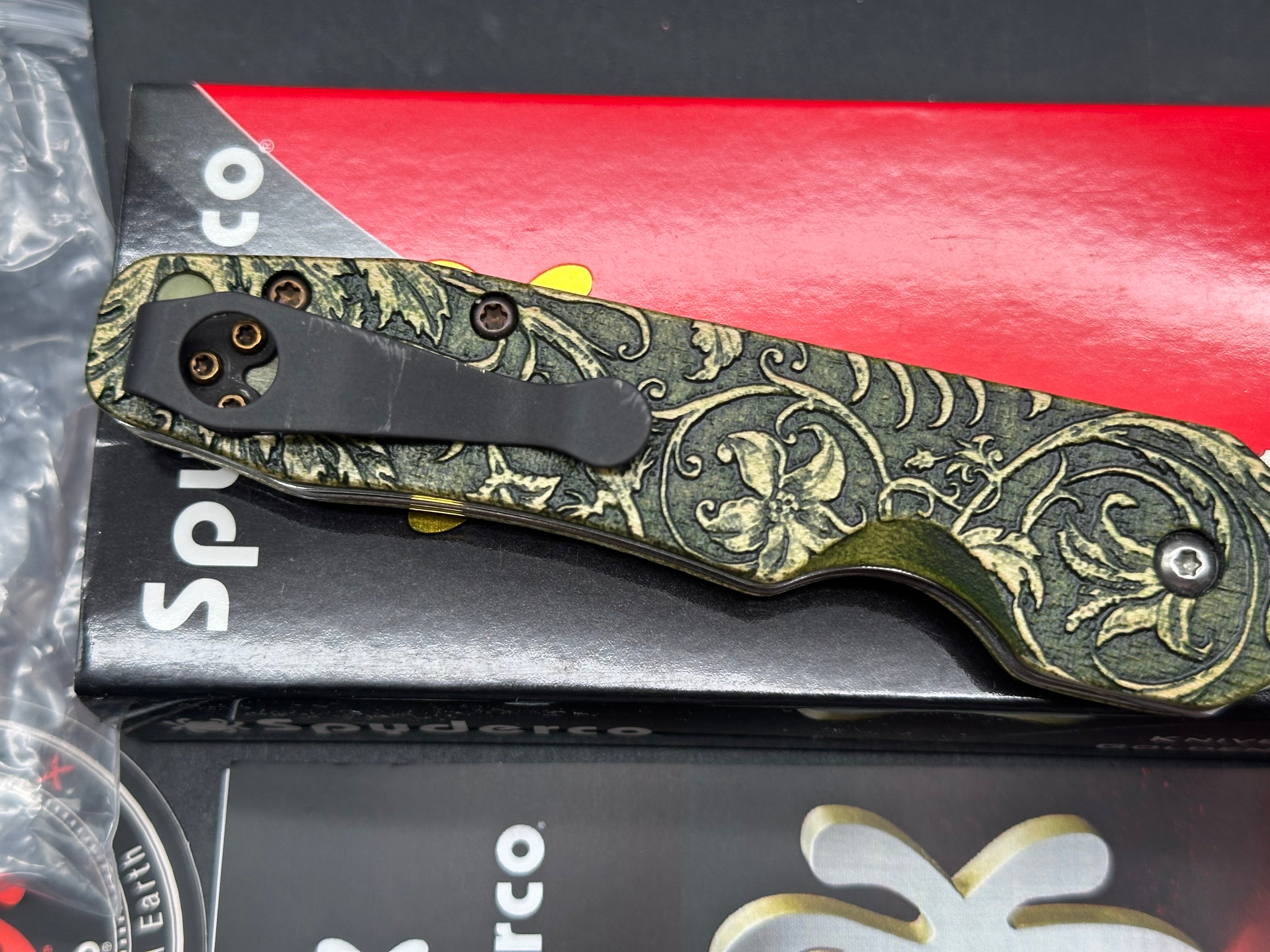Spyderco Smock with custom wood scales