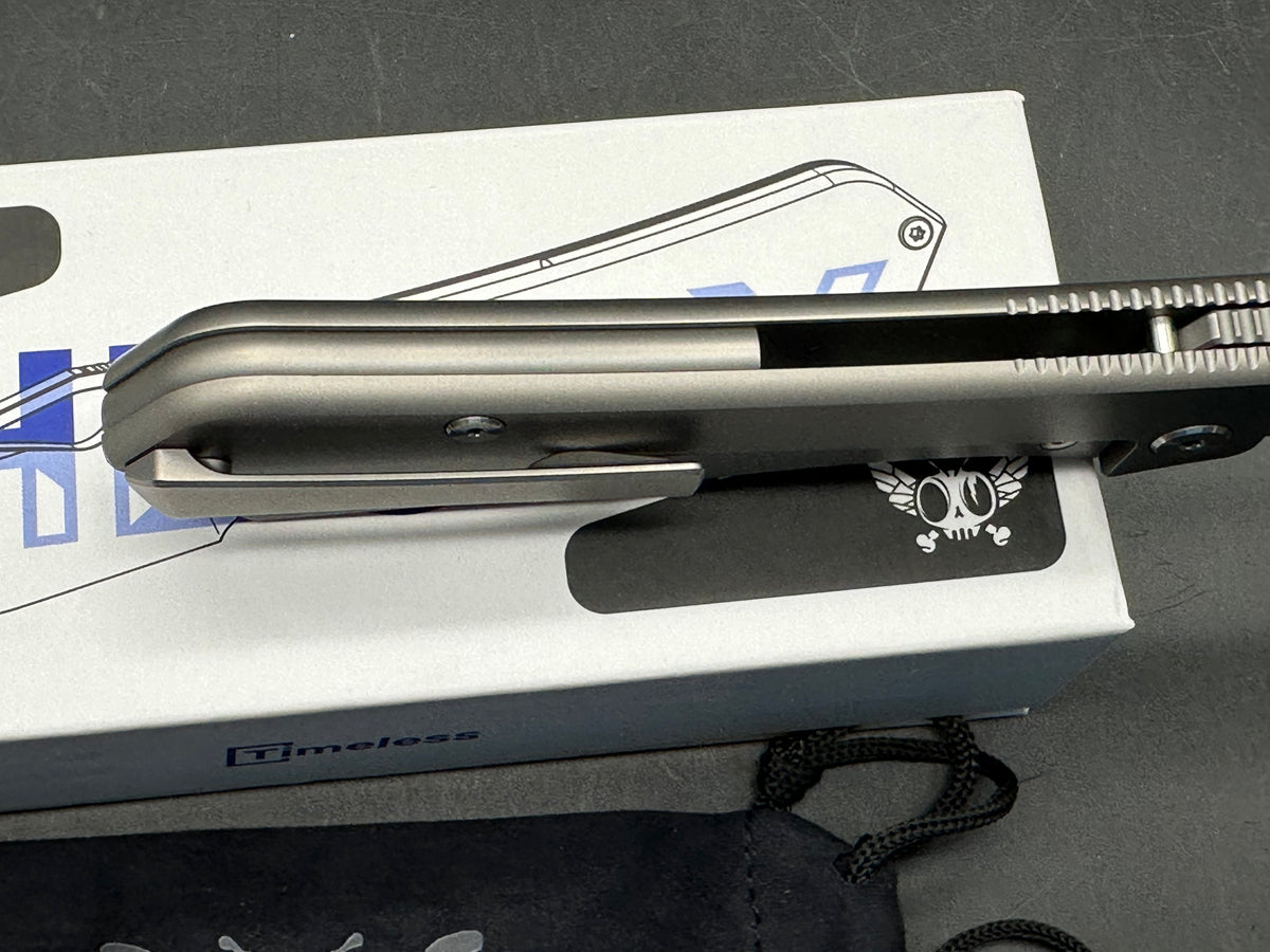 Flytanium Theory titanium handle w/20CV blade