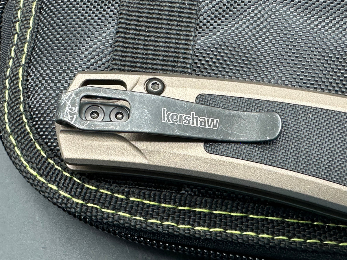 Kershaw Launch 21 Tactical Automatic Knife FDE Al + Black G-10 (3.4" Black M4)