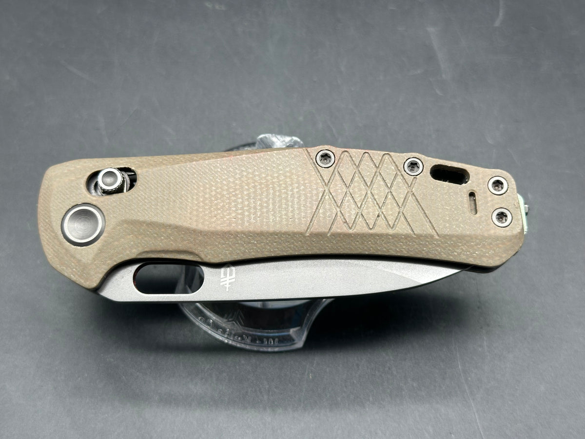 Gerber Scout Crossbar Lock Knife Tan Micarta (3.2" Gray)