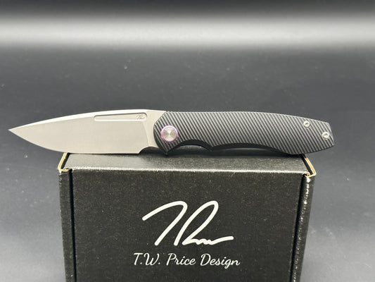 T.W. Price Design Dawn V1 titanium handle w/M390 blade