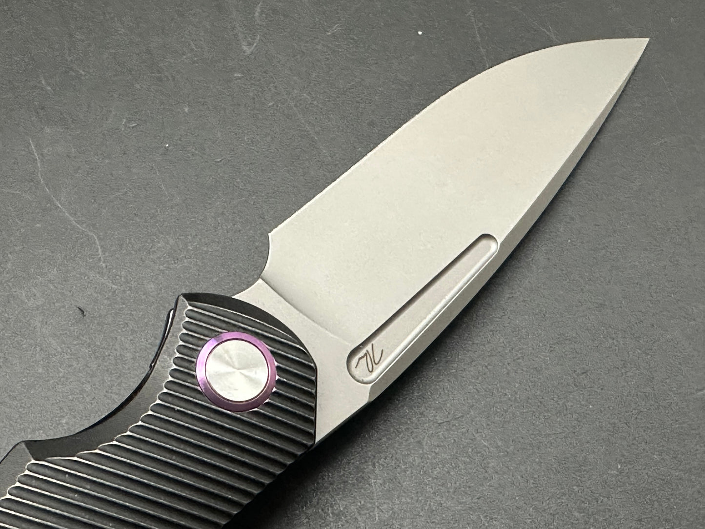 T.W. Price Design Dawn V1 titanium handle w/M390 blade