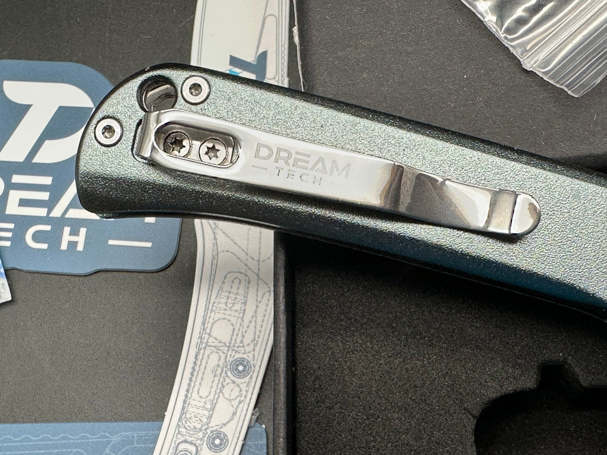 DREAMTECH Folding Pocket Knife Aluminum Handle D2 Blade Knife