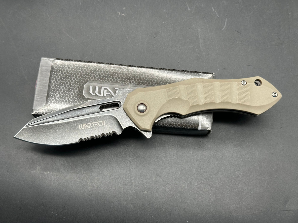 Wartech knife assisted opening 3cr13 steel