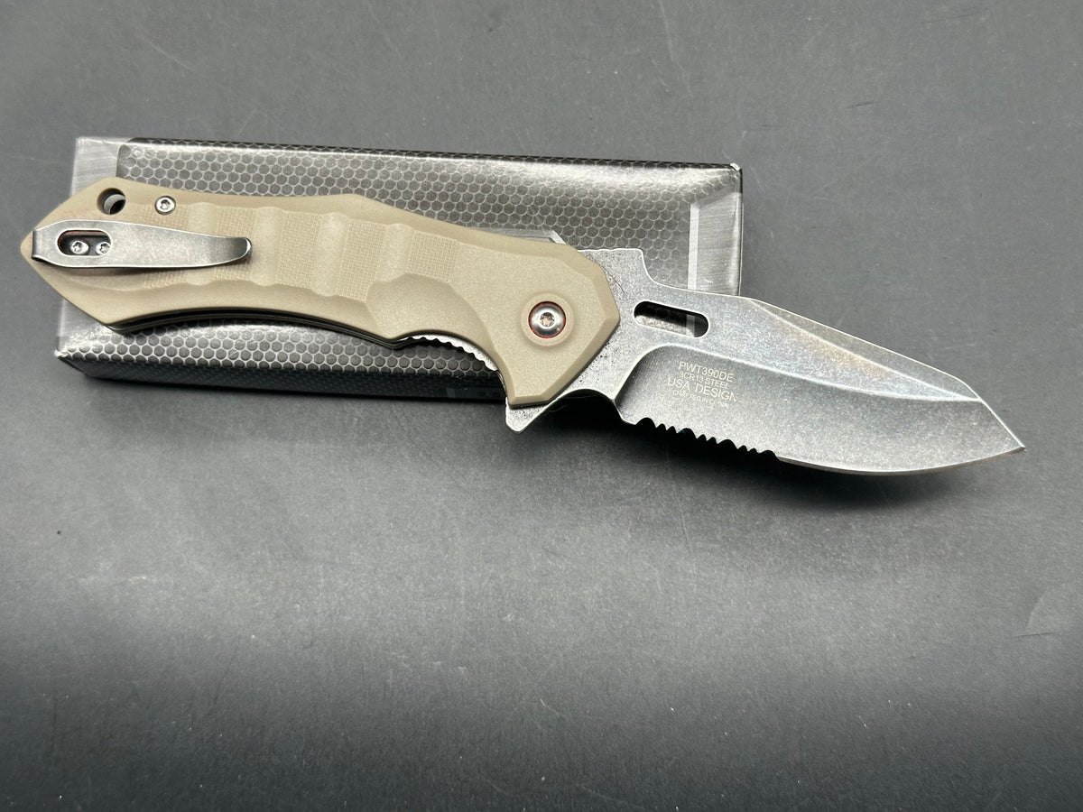 Wartech knife assisted opening 3cr13 steel