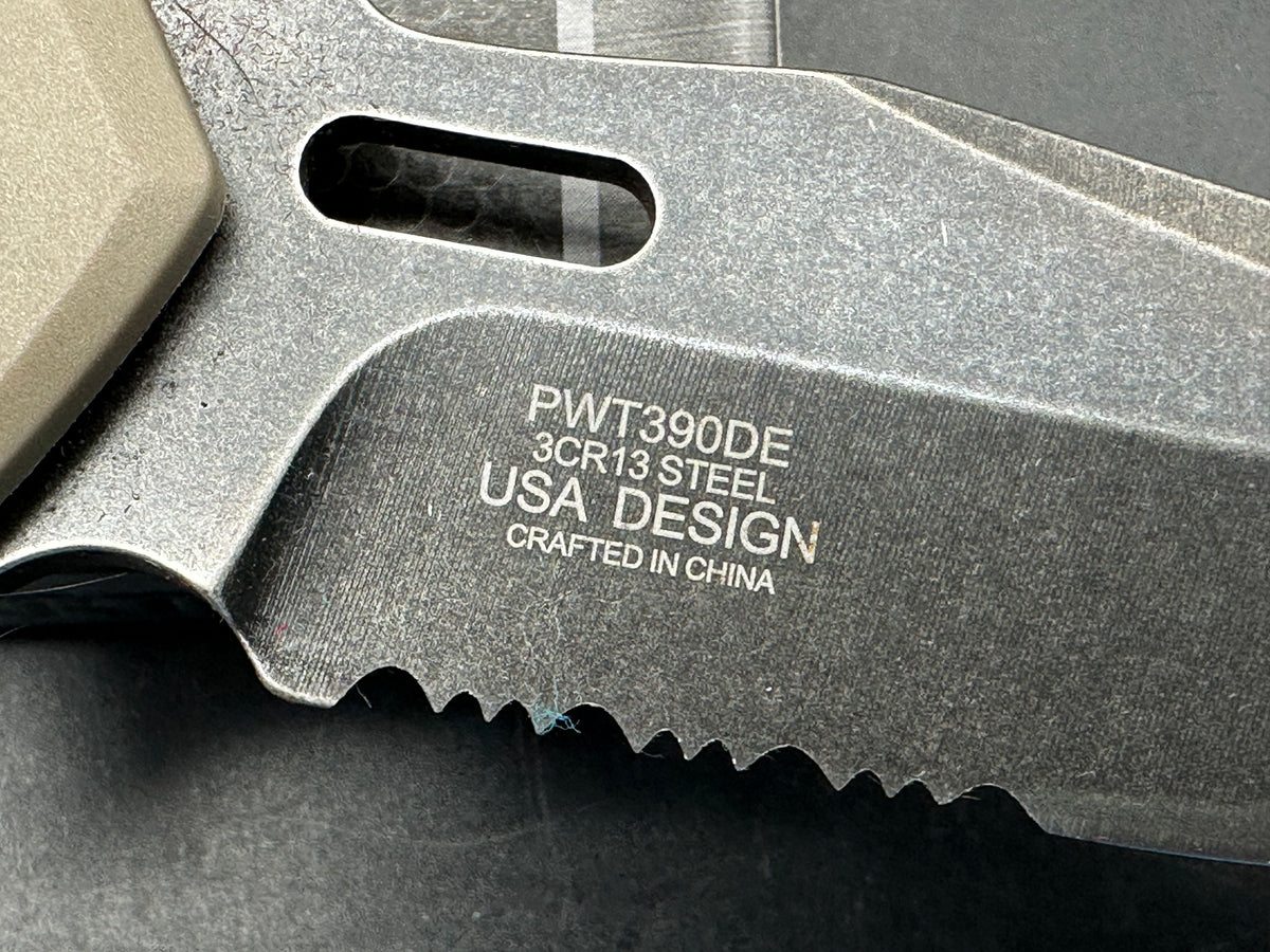 Wartech knife assisted opening 3cr13 steel