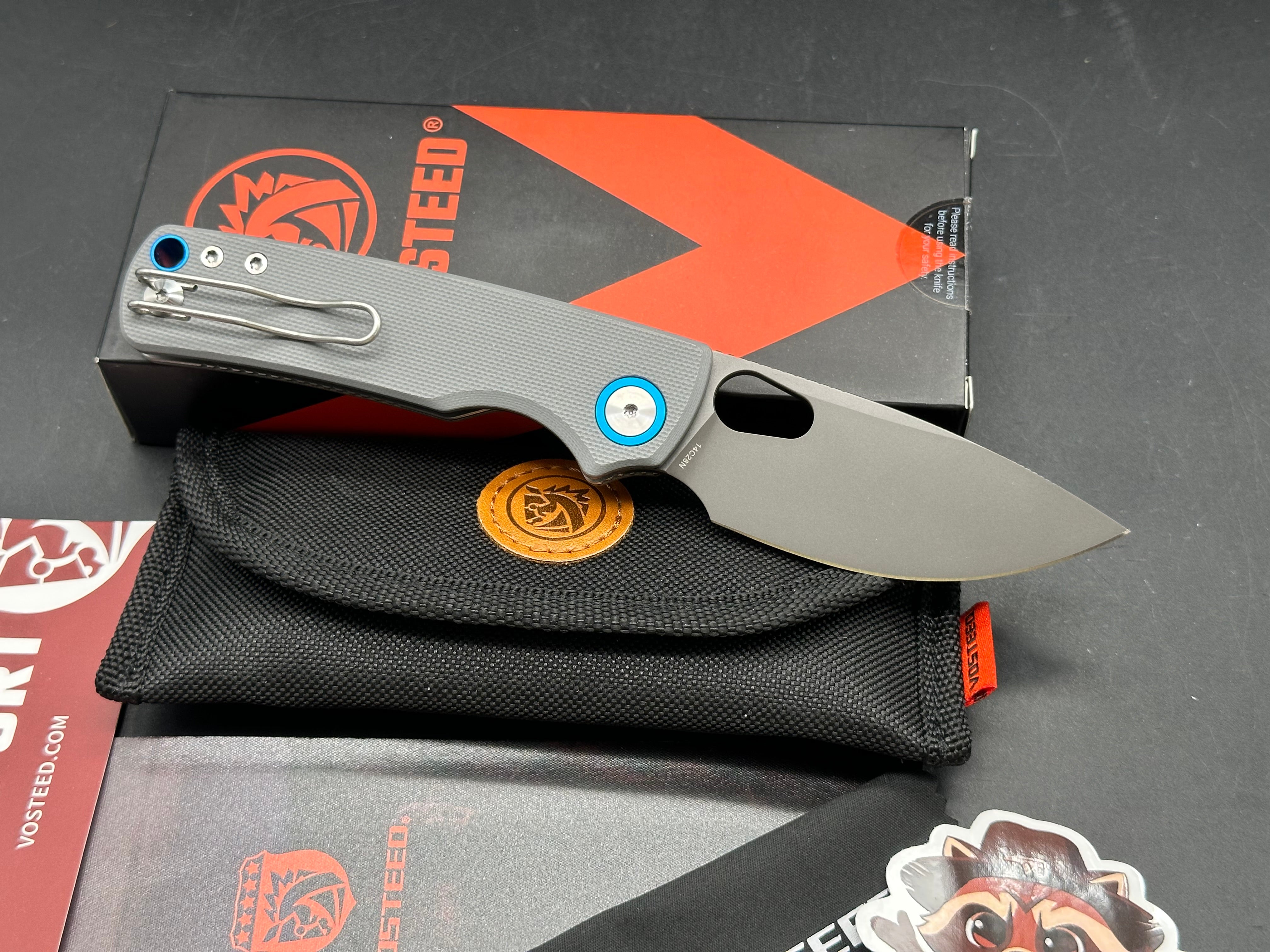 Vosteed Porcupine - Top Liner Lock (2.99" 14C28N Blade & G10 Handle)