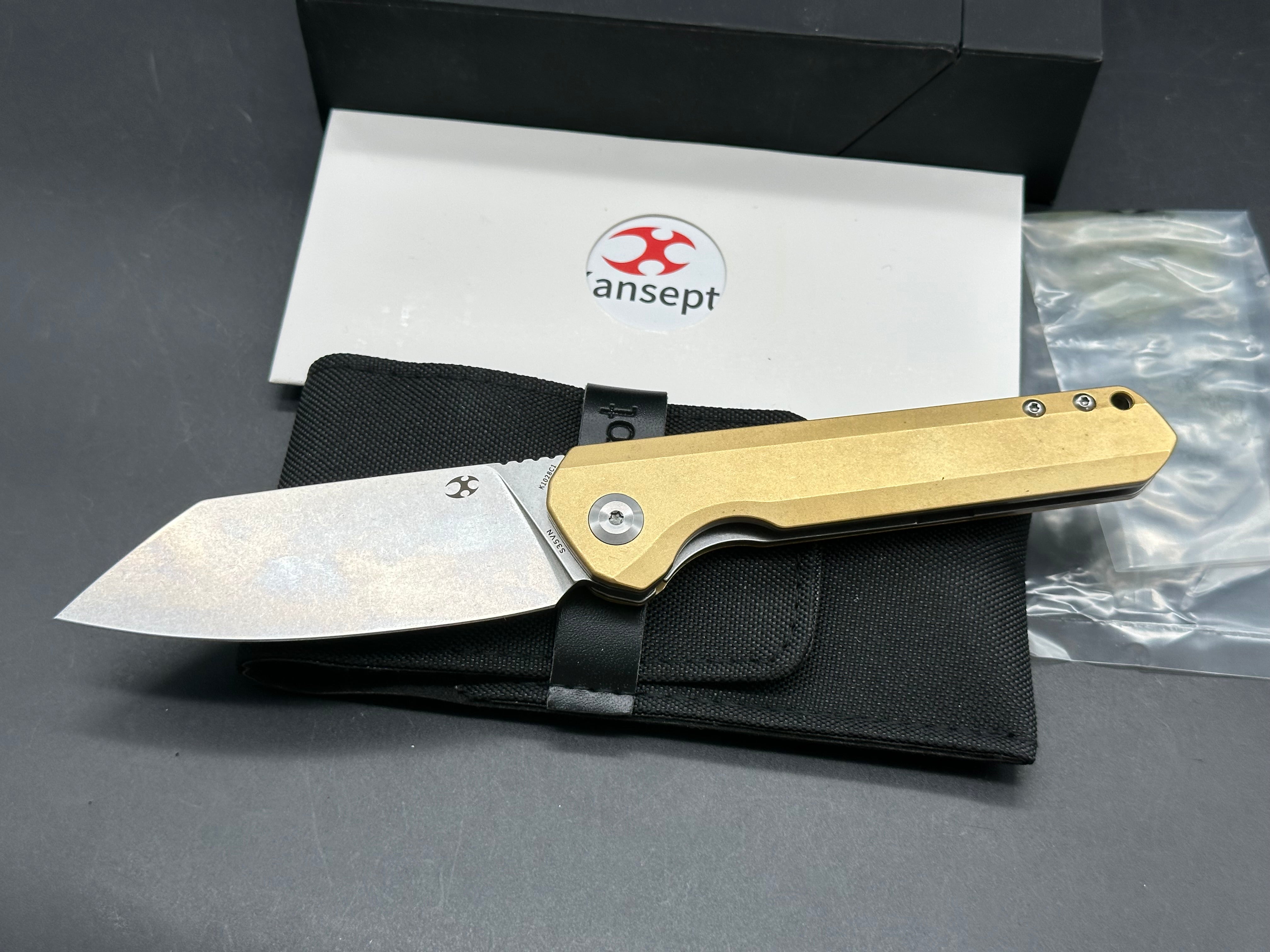 Kansept Bulldozer: Kim Ning design. 3.56 inch flat grind CPM-S35VN blade