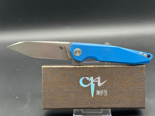 CH CH3004-G10BL PRACTICAL FOLDING KNIFE BLUE G10 HANDLE D2 TANTO