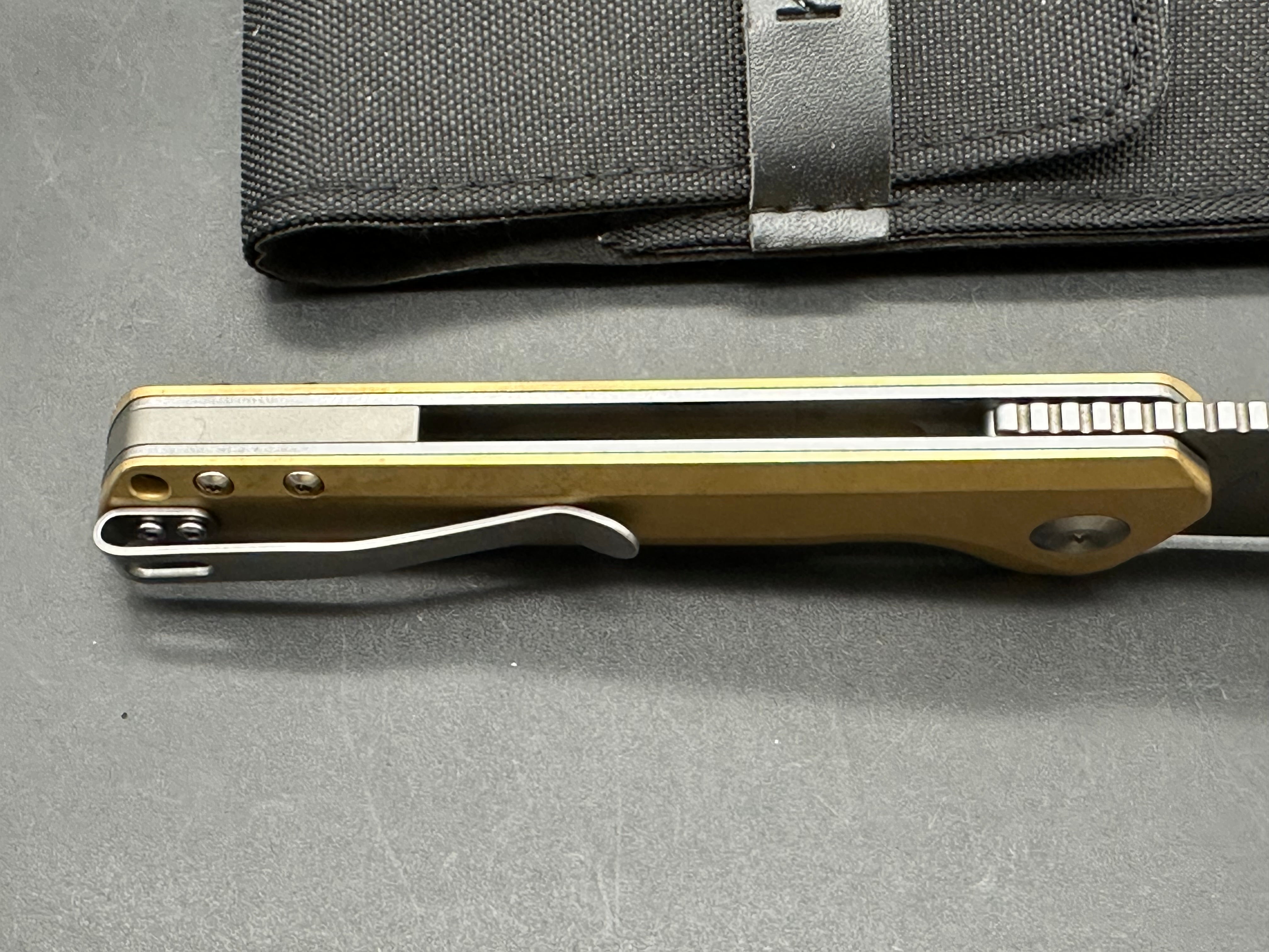 Kansept Bulldozer: Kim Ning design. 3.56 inch flat grind CPM-S35VN blade