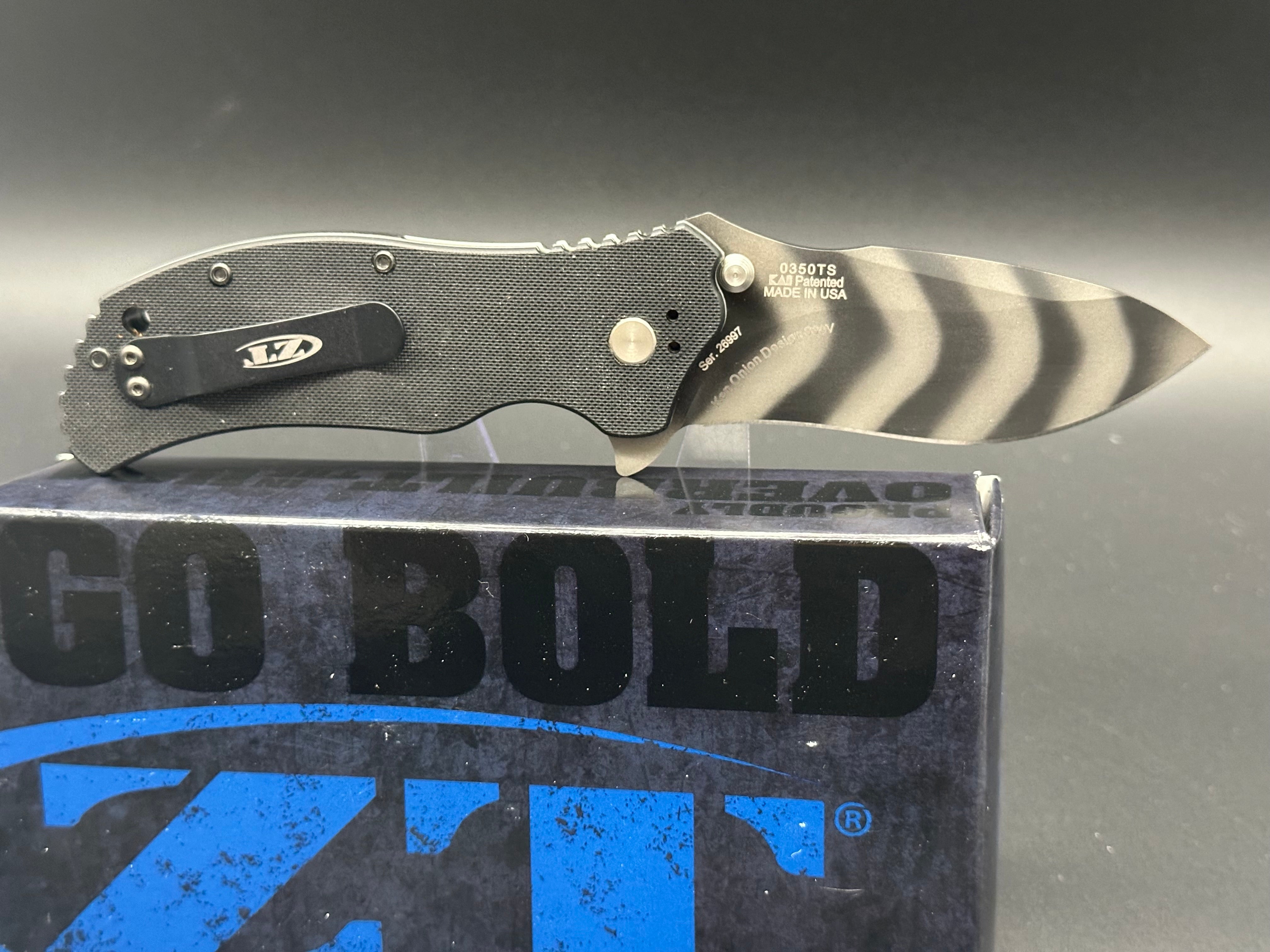 Zero Tolerance 0350TS Assisted Opening Knife (3.25" Tiger Stripe)