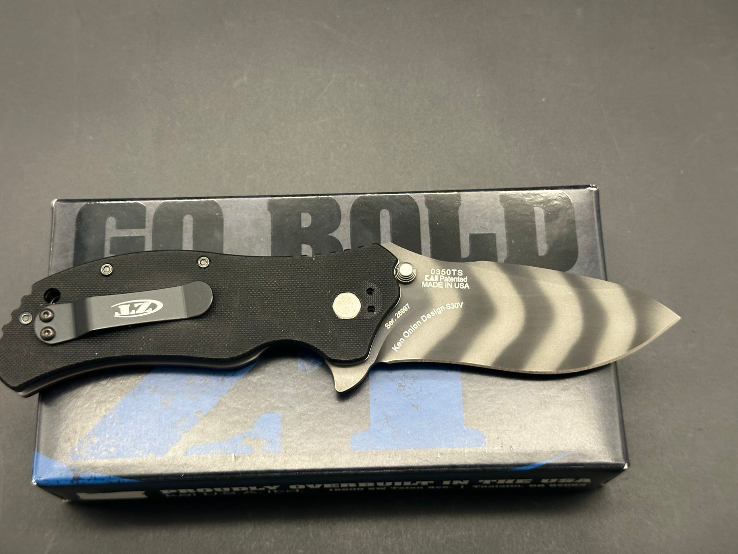 Zero Tolerance 0350TS Assisted Opening Knife (3.25" Tiger Stripe)
