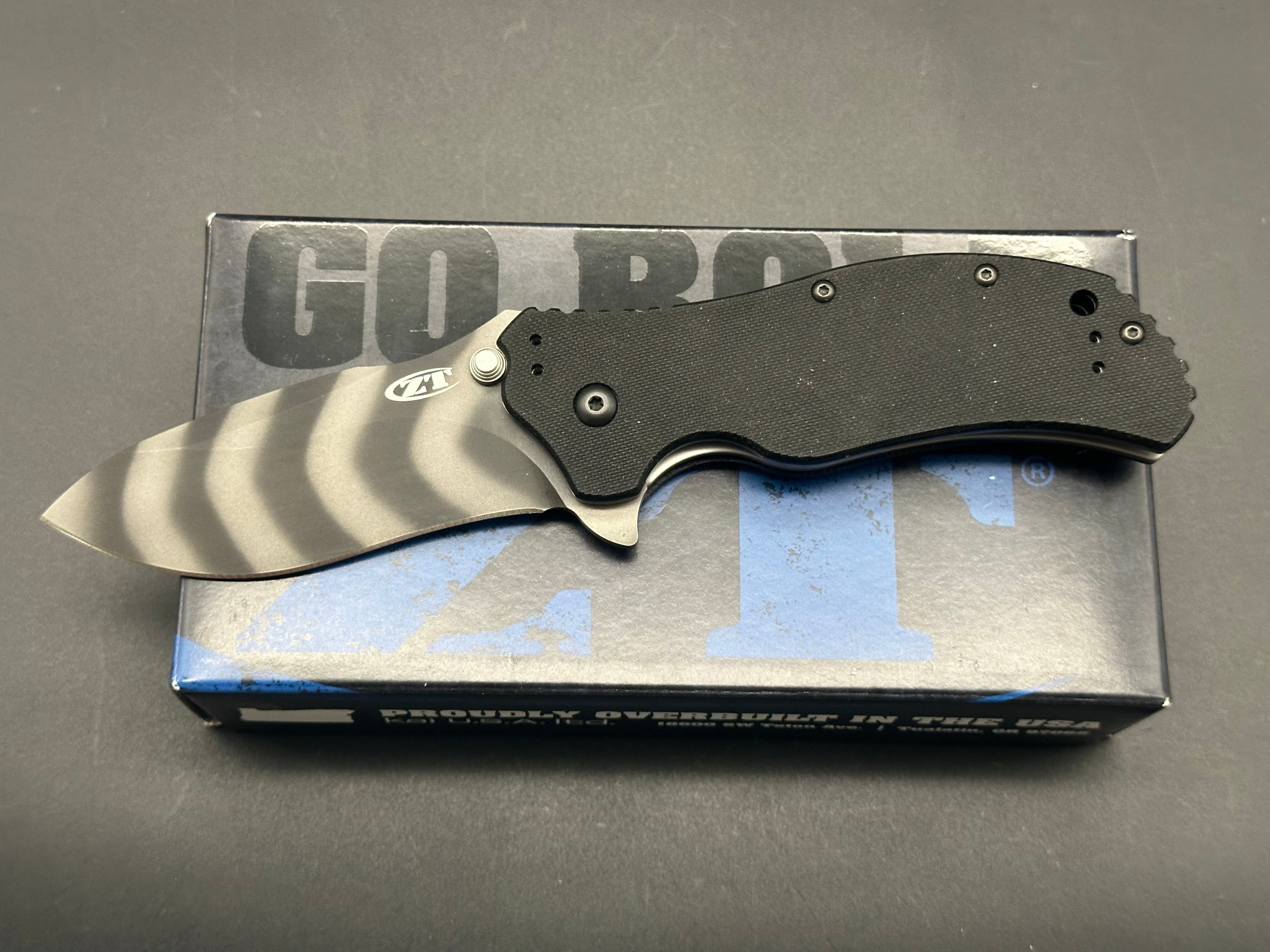 Zero Tolerance 0350TS Assisted Opening Knife (3.25" Tiger Stripe)