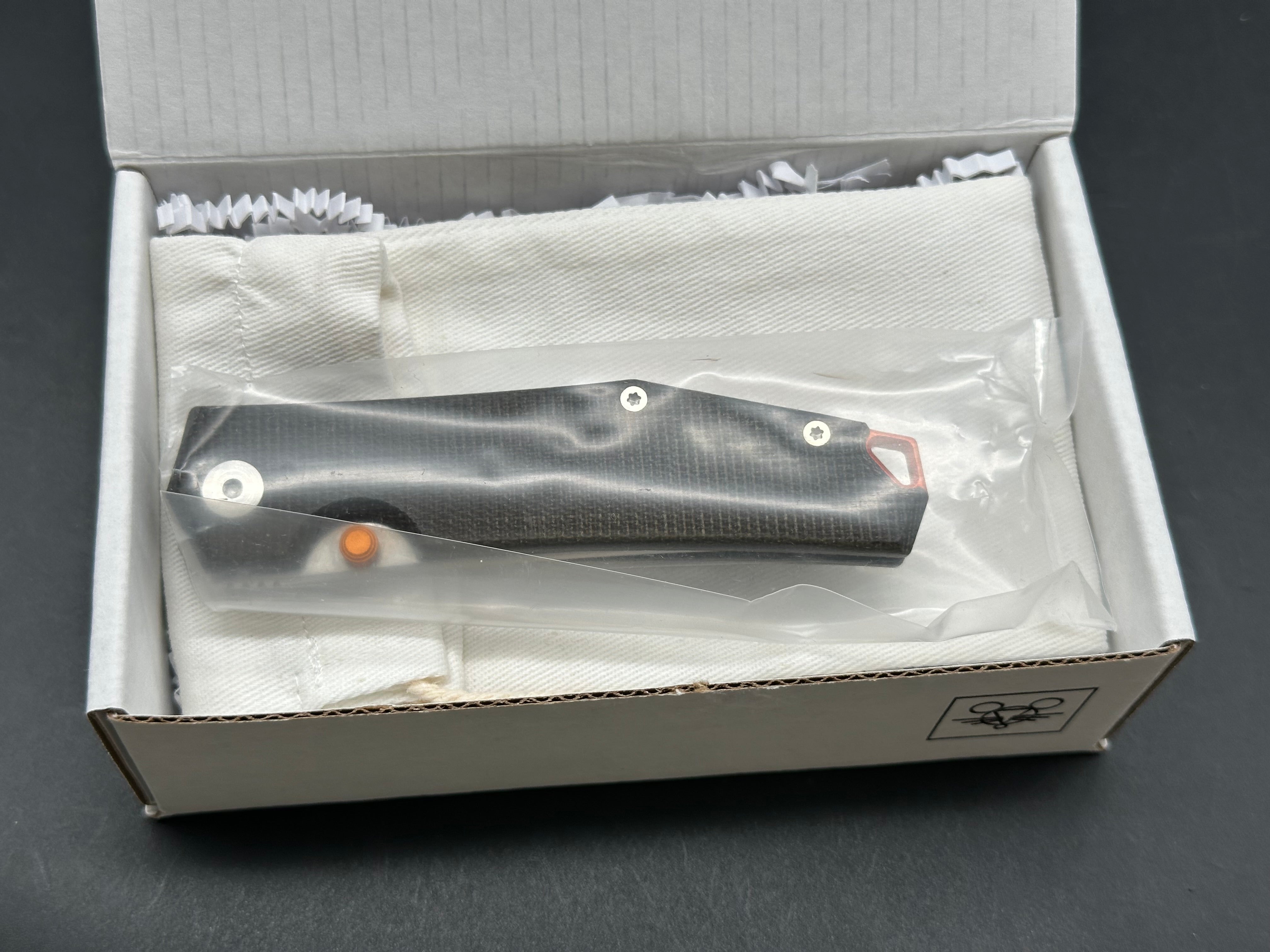 Ace Clyde: 3 inch Elmax stonewashed blade. Bead blasted washers