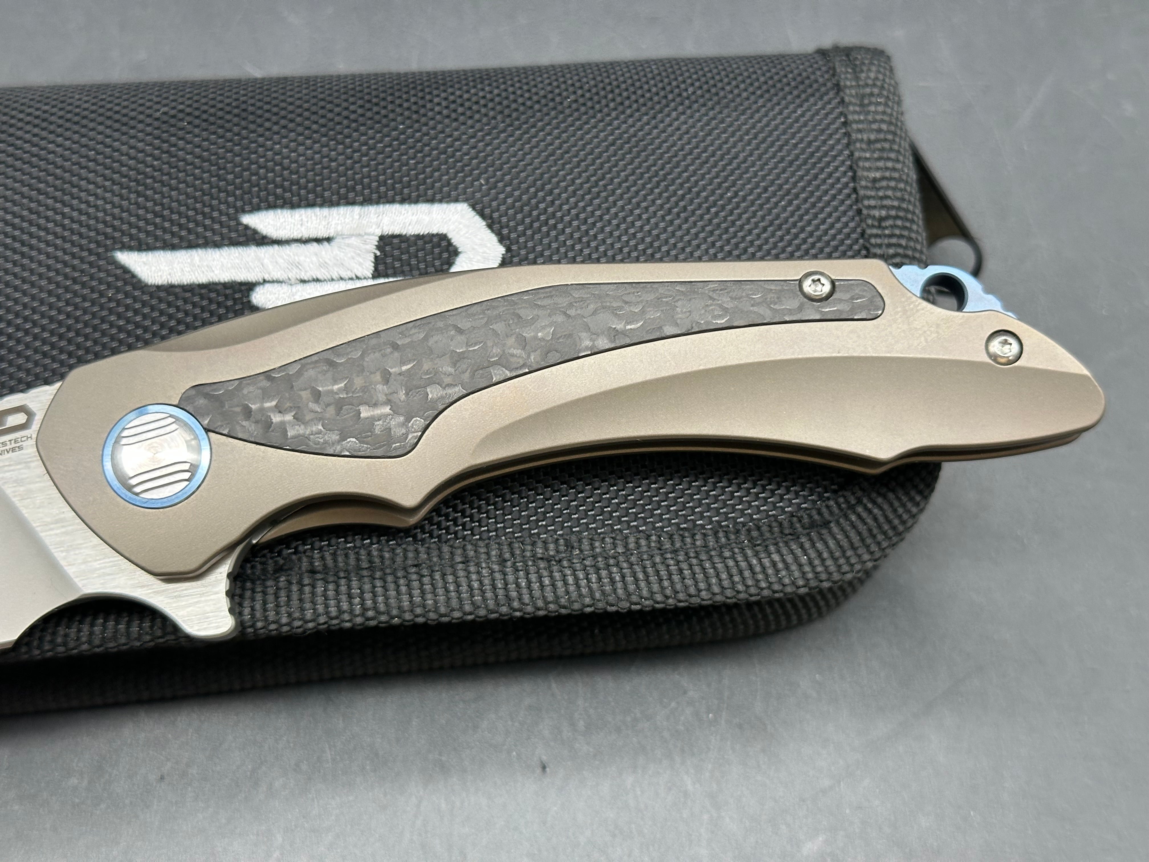 Bestech Pterodactyl: 3.64 bead blasted, satin finish CPM-S35VN blade