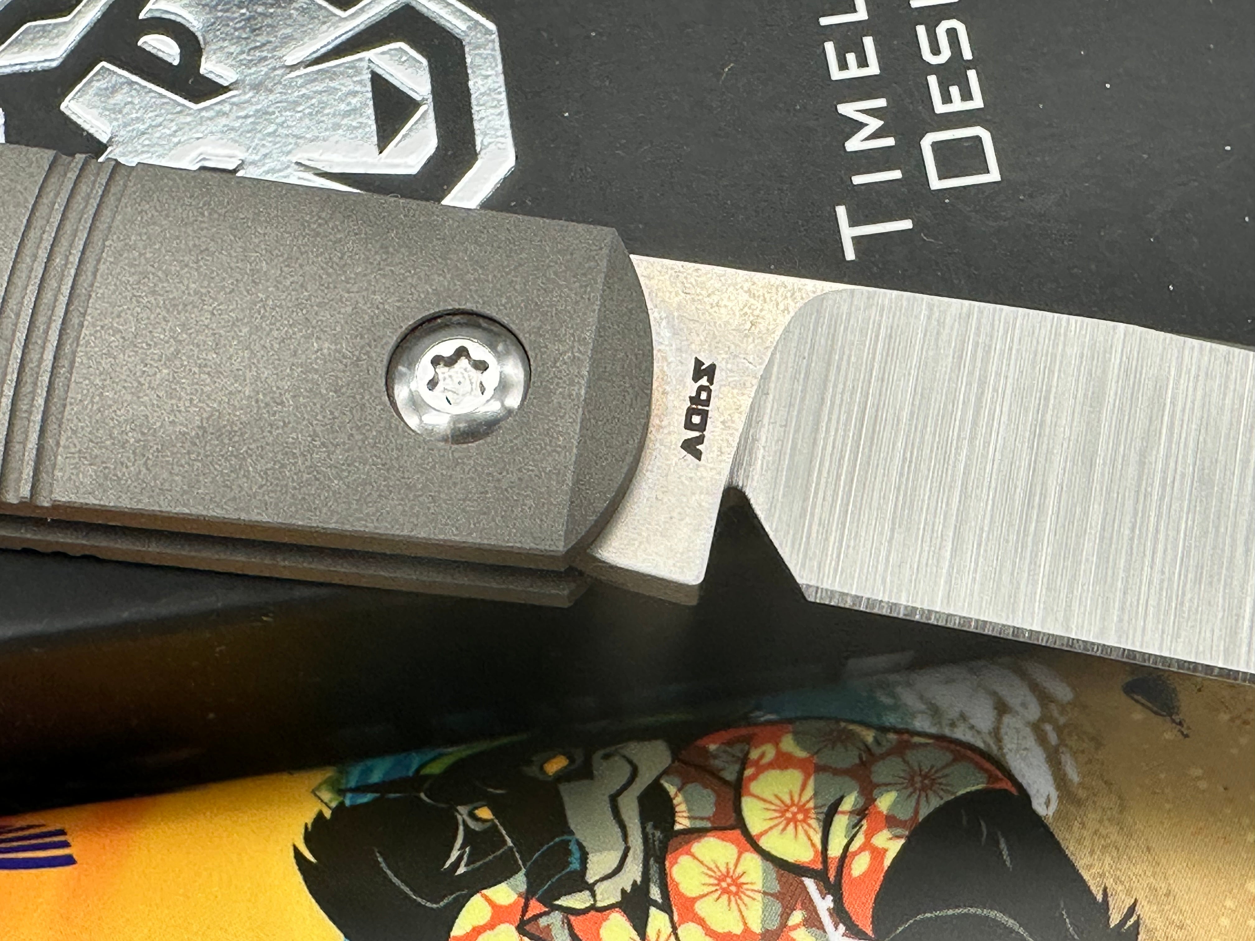 Jack Wolf Knives Laid Back Jack Slip Joint Knife Smooth Titanium (2.8" Satin)