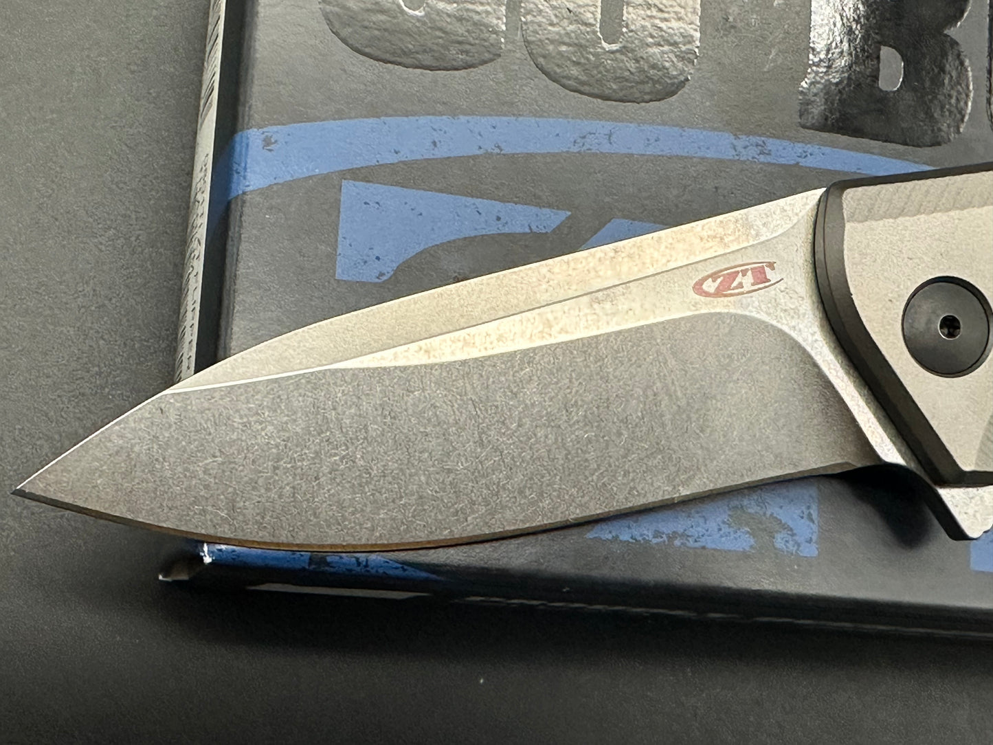 Zero Tolerance Rexford 0801TI Flipper Knife 3.5" S35VN Stonewashed Blade