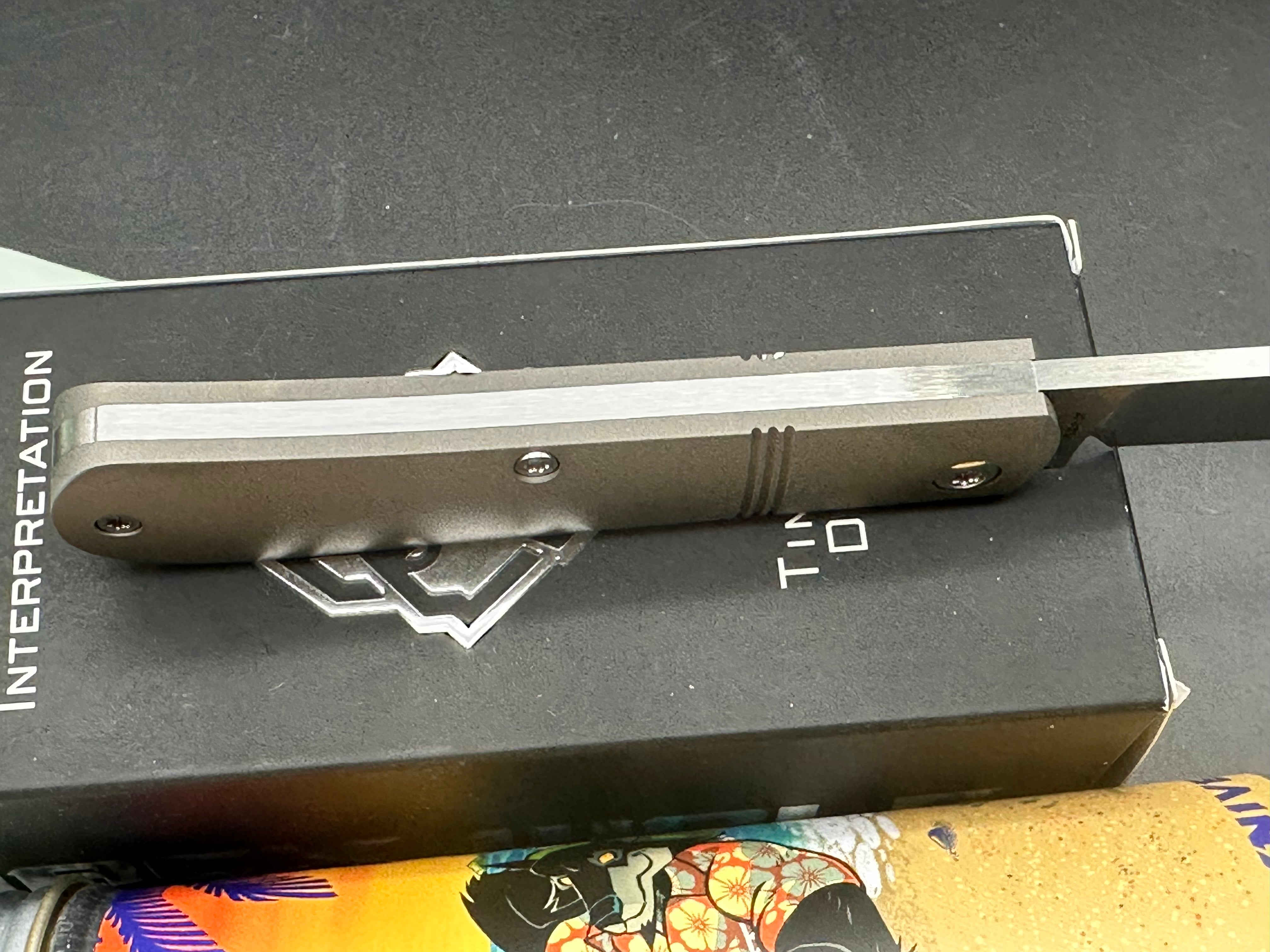 Jack Wolf Knives Laid Back Jack Slip Joint Knife Smooth Titanium (2.8" Satin)