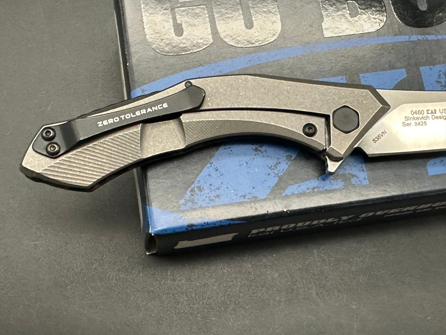 Zero Tolerance Sinkevich 0460CF Flipper Knife Carbon Fiber (3.25" Satin)