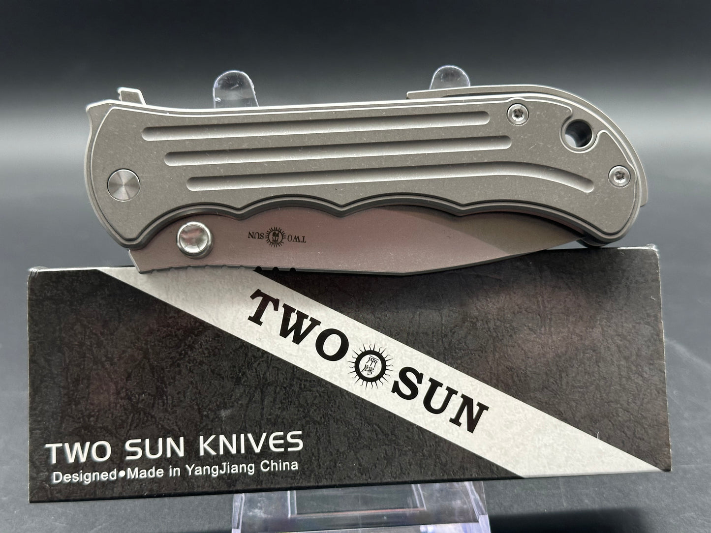 TWOSUN TS458-ELMAX GRAY TITANIUM HANDLE ELMAX