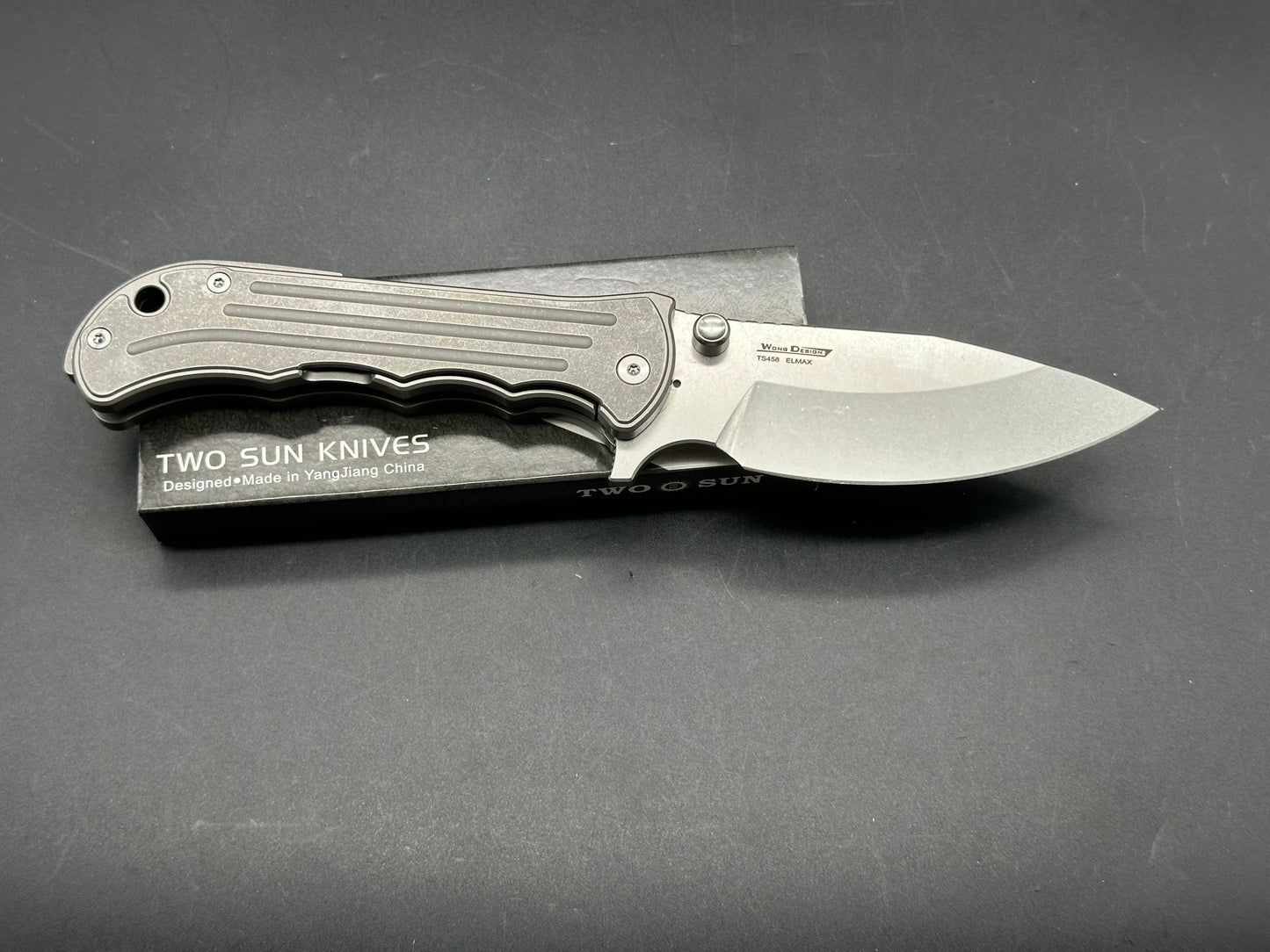 TWOSUN TS458-ELMAX GRAY TITANIUM HANDLE ELMAX