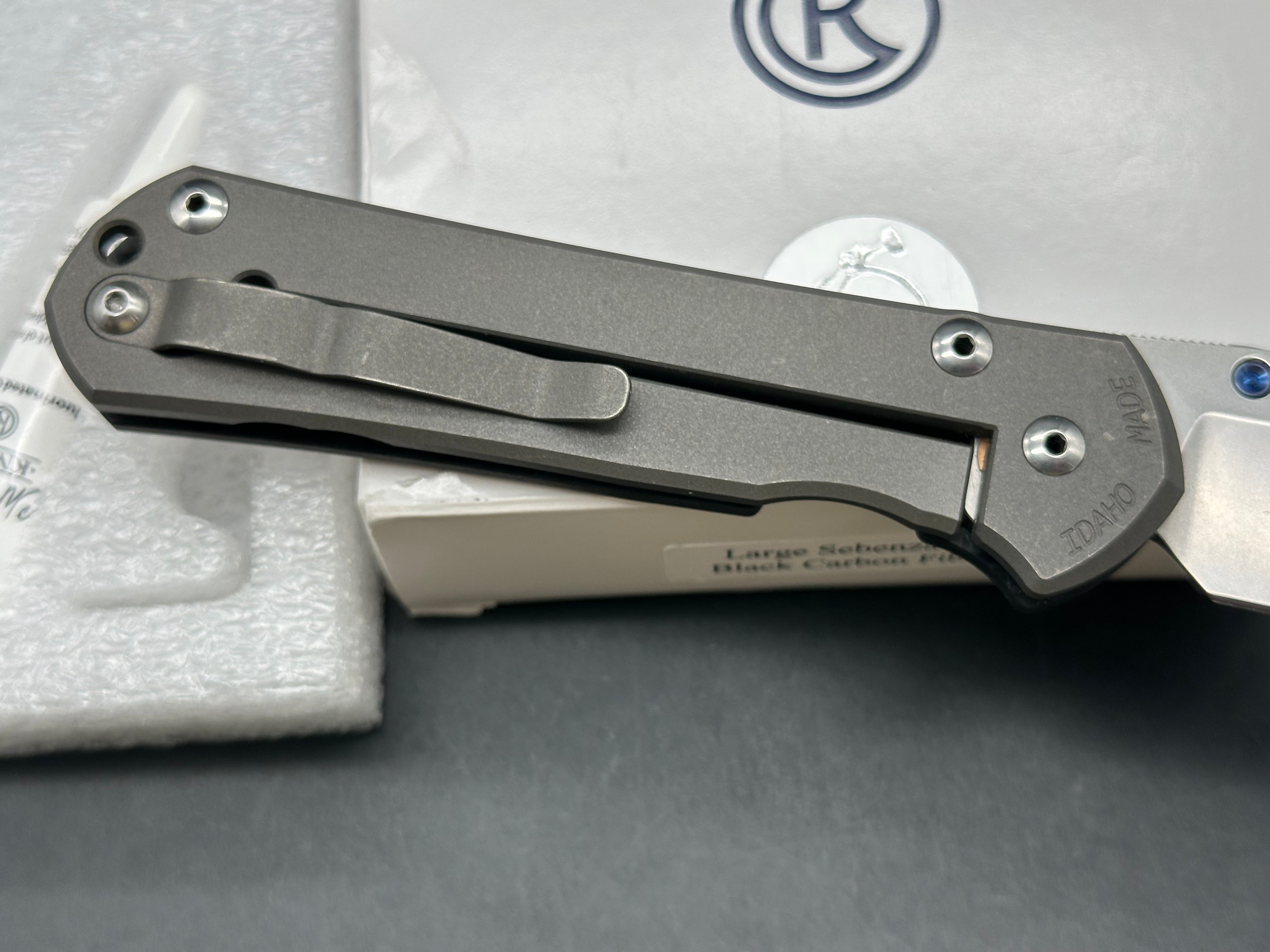 Chris Reeve Large Sebenza 21 CF/Titanium 3.5 inch CPM-S35VN blade