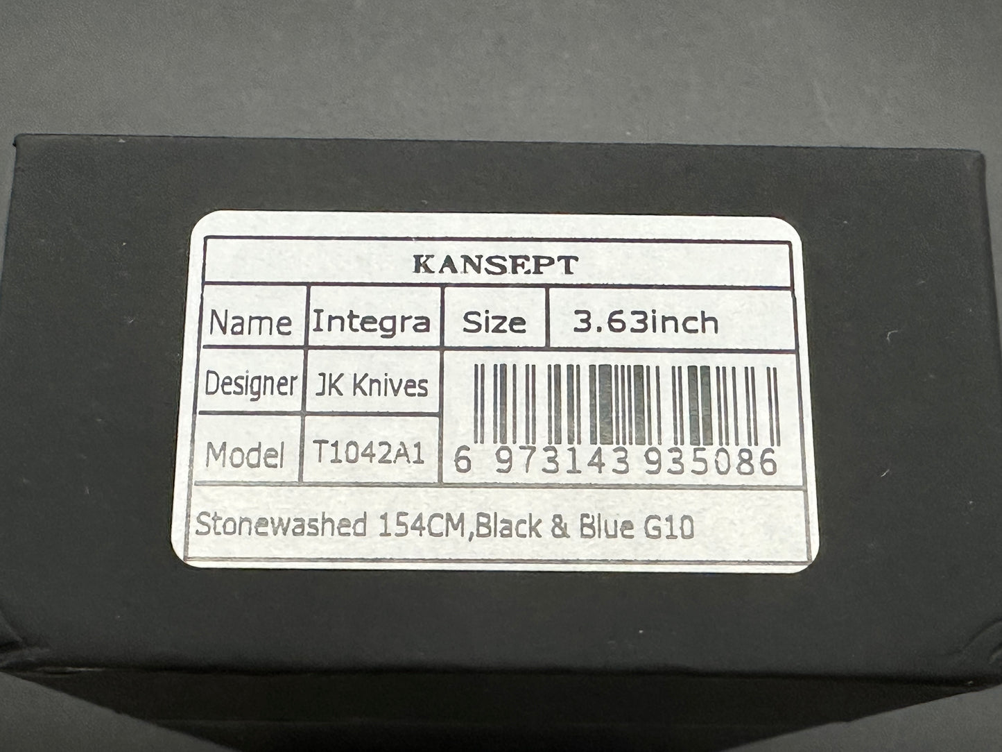 KANSEPT INTEGRA BLUE/BLACK G10 HANDLE 154CM