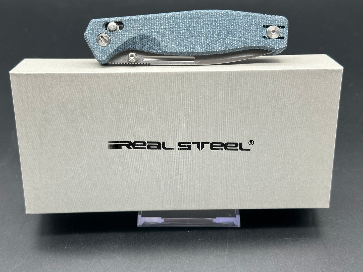 Real Steel Huginn Compact VG-10 Blade, Denim Micarta Handle