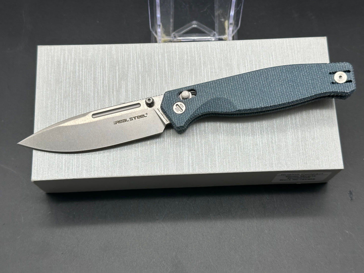 Real Steel Huginn Compact VG-10 Blade, Denim Micarta Handle