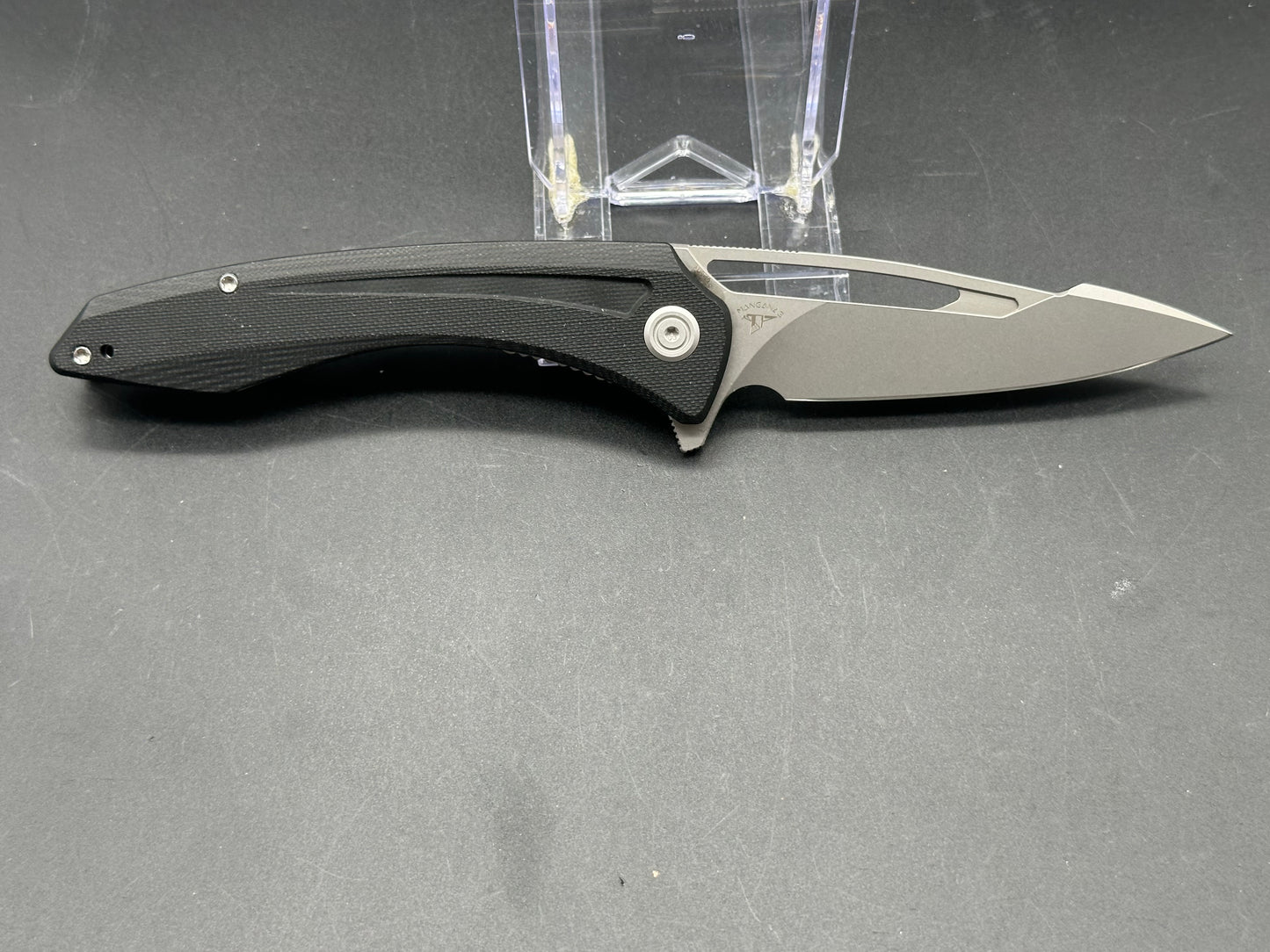 Kubey Merced Liner Lock Black G-10 (3.46" AUS-10 Stonewash)