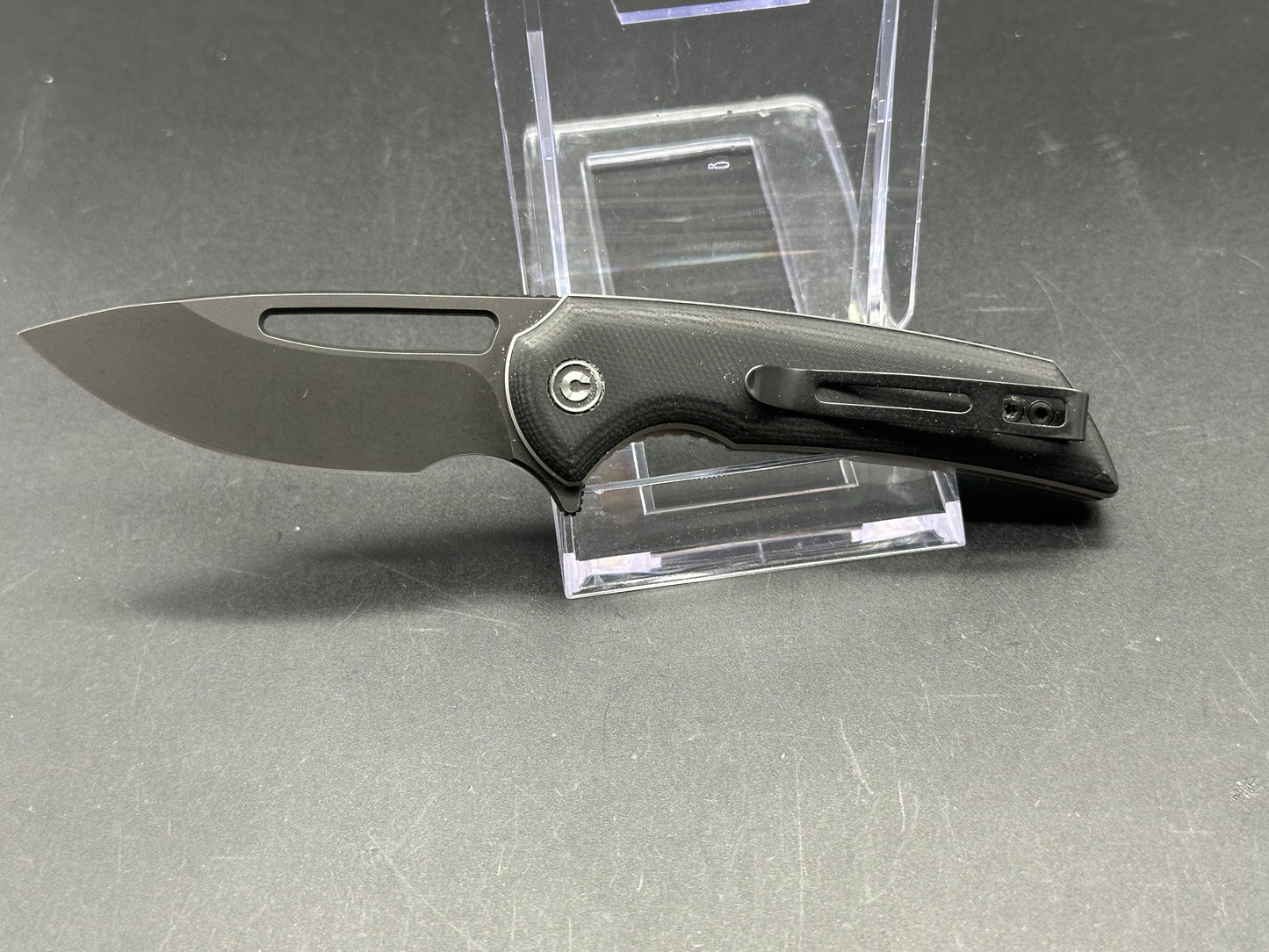 Civivi Odium Liner Lock Black G-10 (2.65" D2 Black Stonewashed)