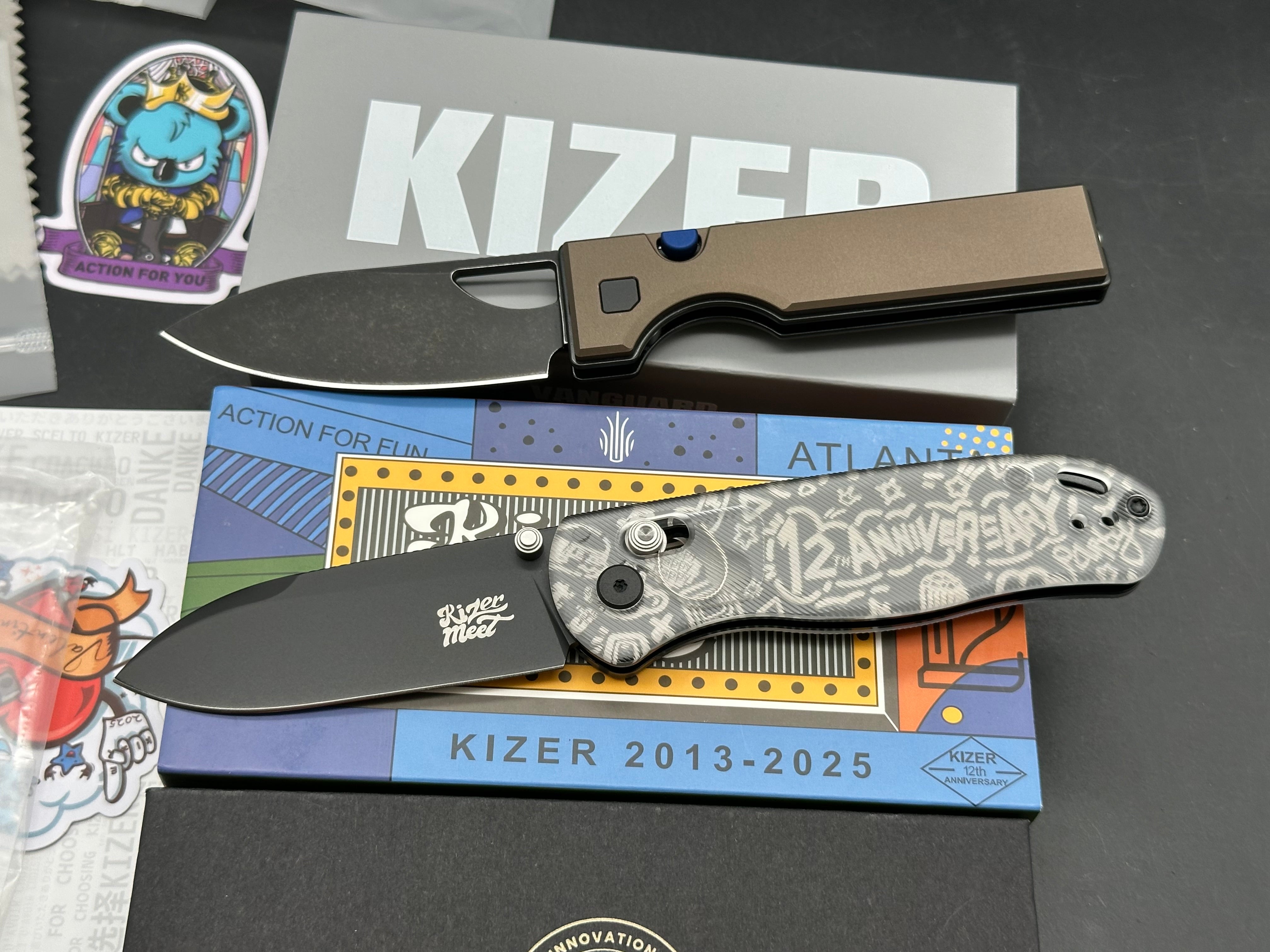 Combo deal Kizer Little Ringo plus Kizer Drop Bear Kizer Meet special edition Blade Show 2025