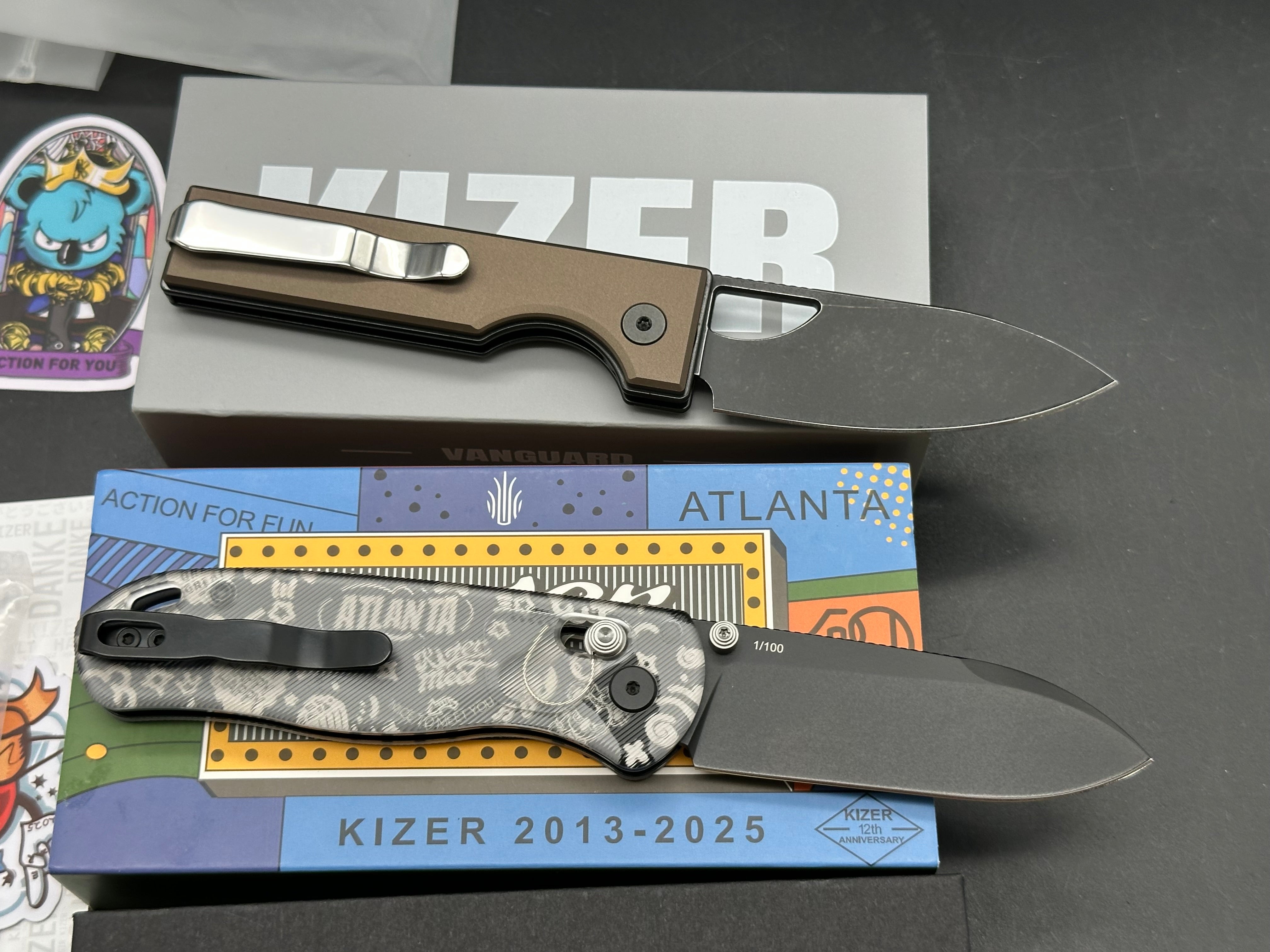 Combo deal Kizer Little Ringo plus Kizer Drop Bear Kizer Meet special edition Blade Show 2025