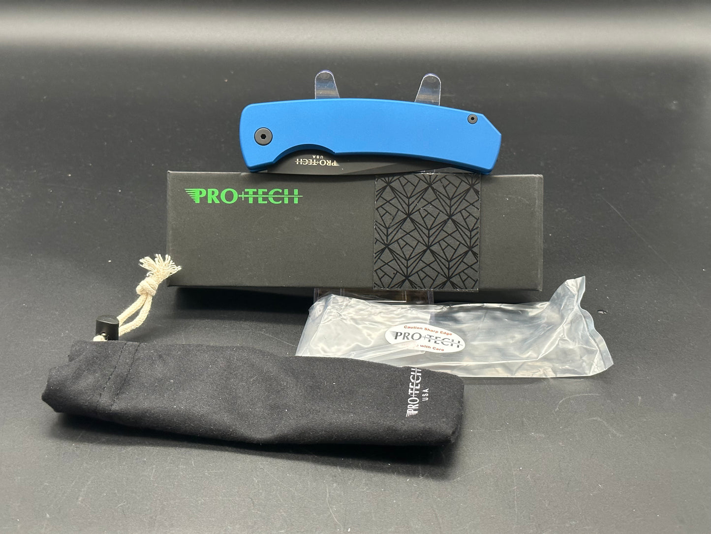 ProTech Magic 2 "Whiskers" Automatic Knife Tactical Blue (3.75" Black)