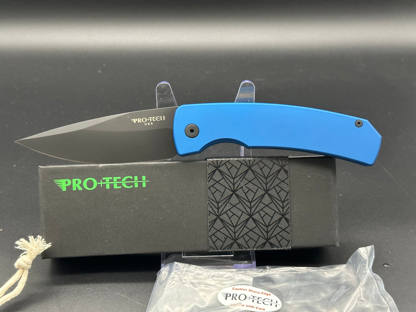 ProTech Magic 2 "Whiskers" Automatic Knife Tactical Blue (3.75" Black)