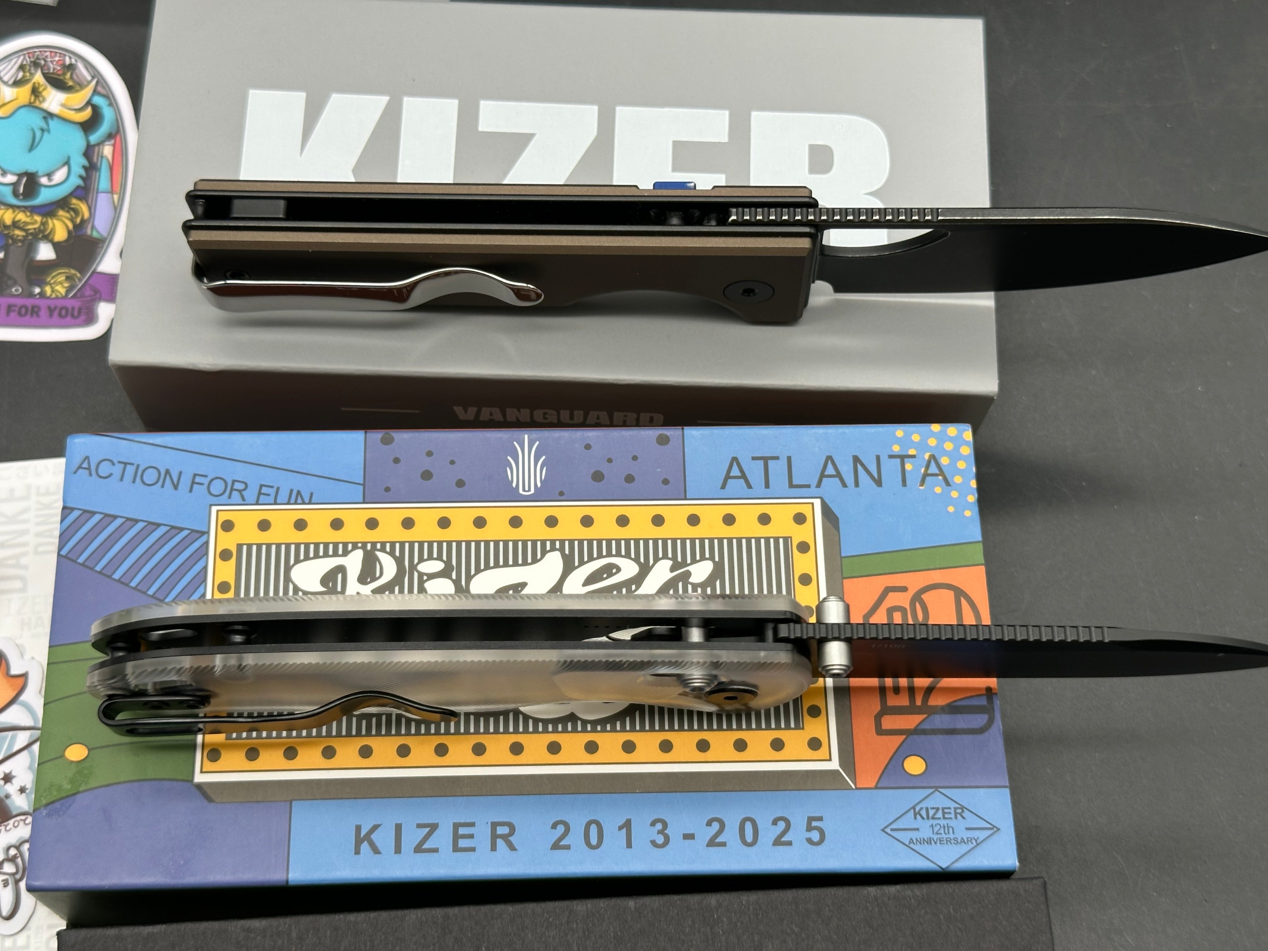 Combo deal Kizer Little Ringo plus Kizer Drop Bear Kizer Meet special edition Blade Show 2025