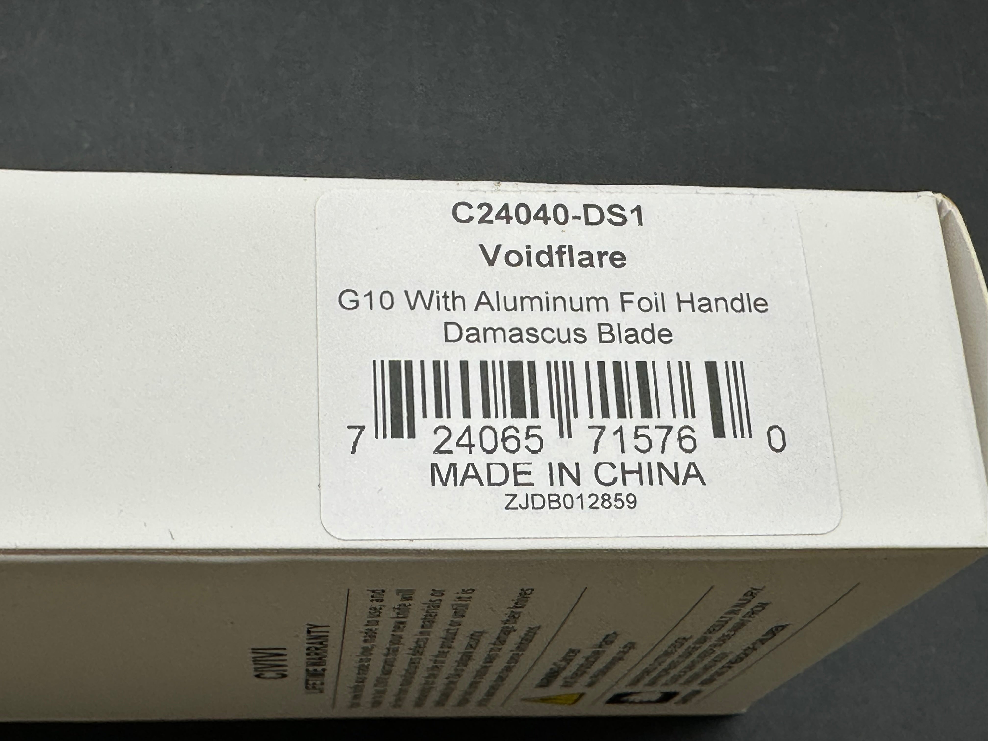 CIVIVI Voidflare Liner Lock Knife Aluminum Foil G-10 (2.9" Damascus)