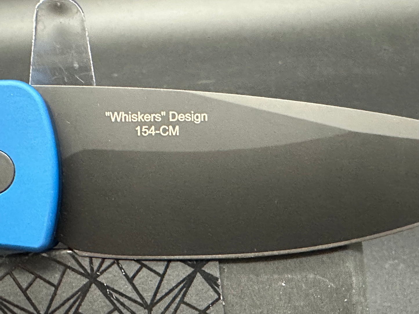 ProTech Magic 2 "Whiskers" Automatic Knife Tactical Blue (3.75" Black)