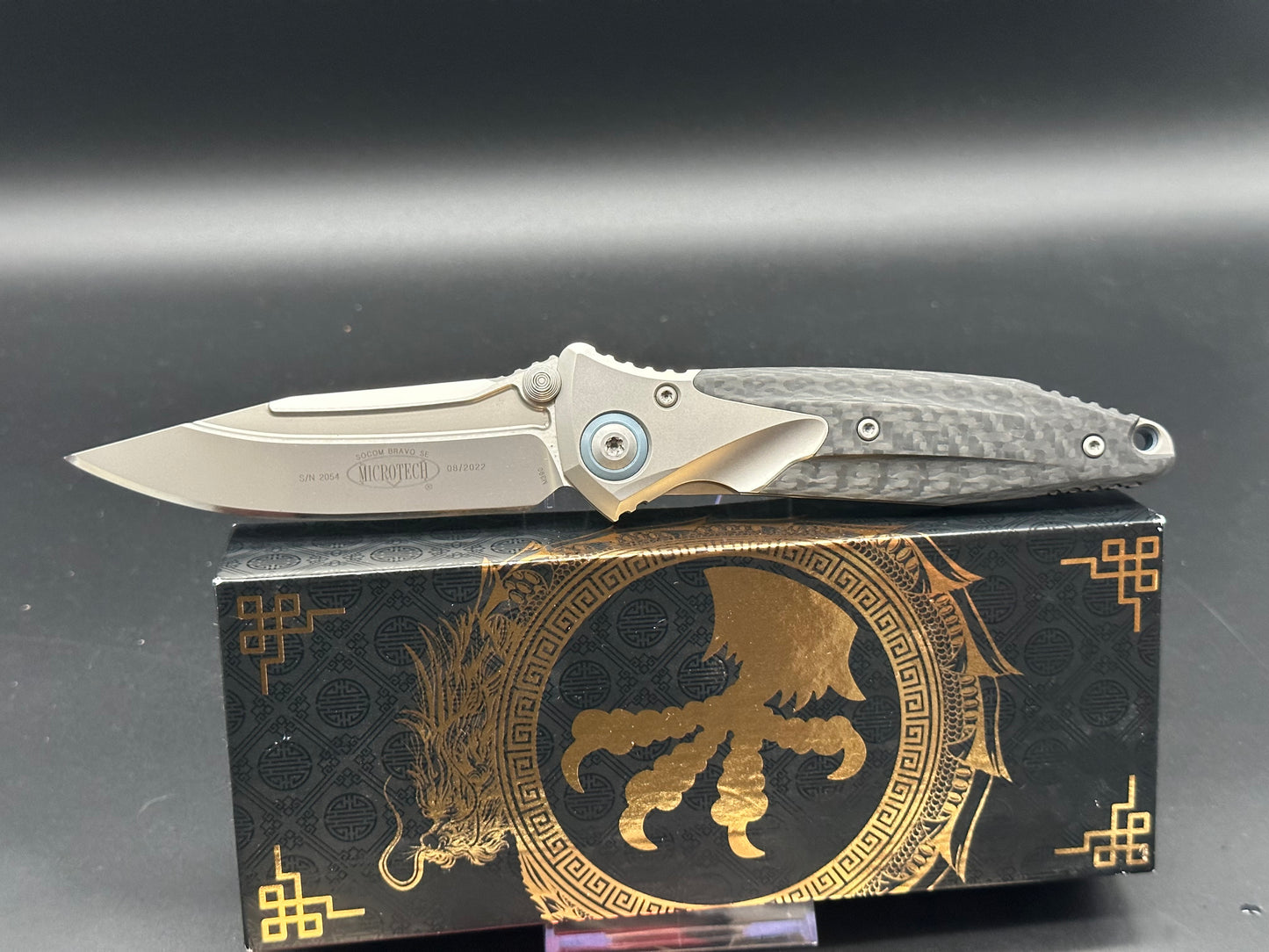 Microtech Socom Bravo Ti/CF M390 blade