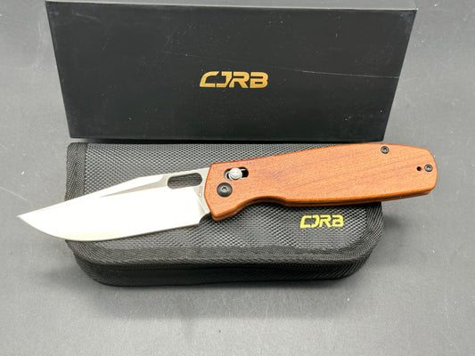 CJRB Prado Crossbar Lock Knife Rosewood (3.75" Polished AR-RPM9)