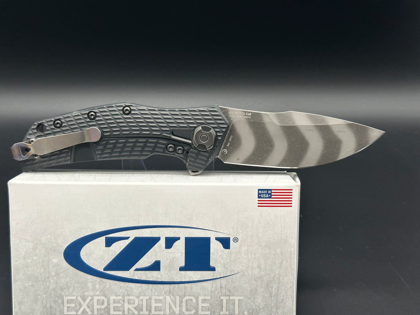 Zero Tolerance ZT 0308 BLKTS Frame Lock Knife (3.75" Tiger Stripe)