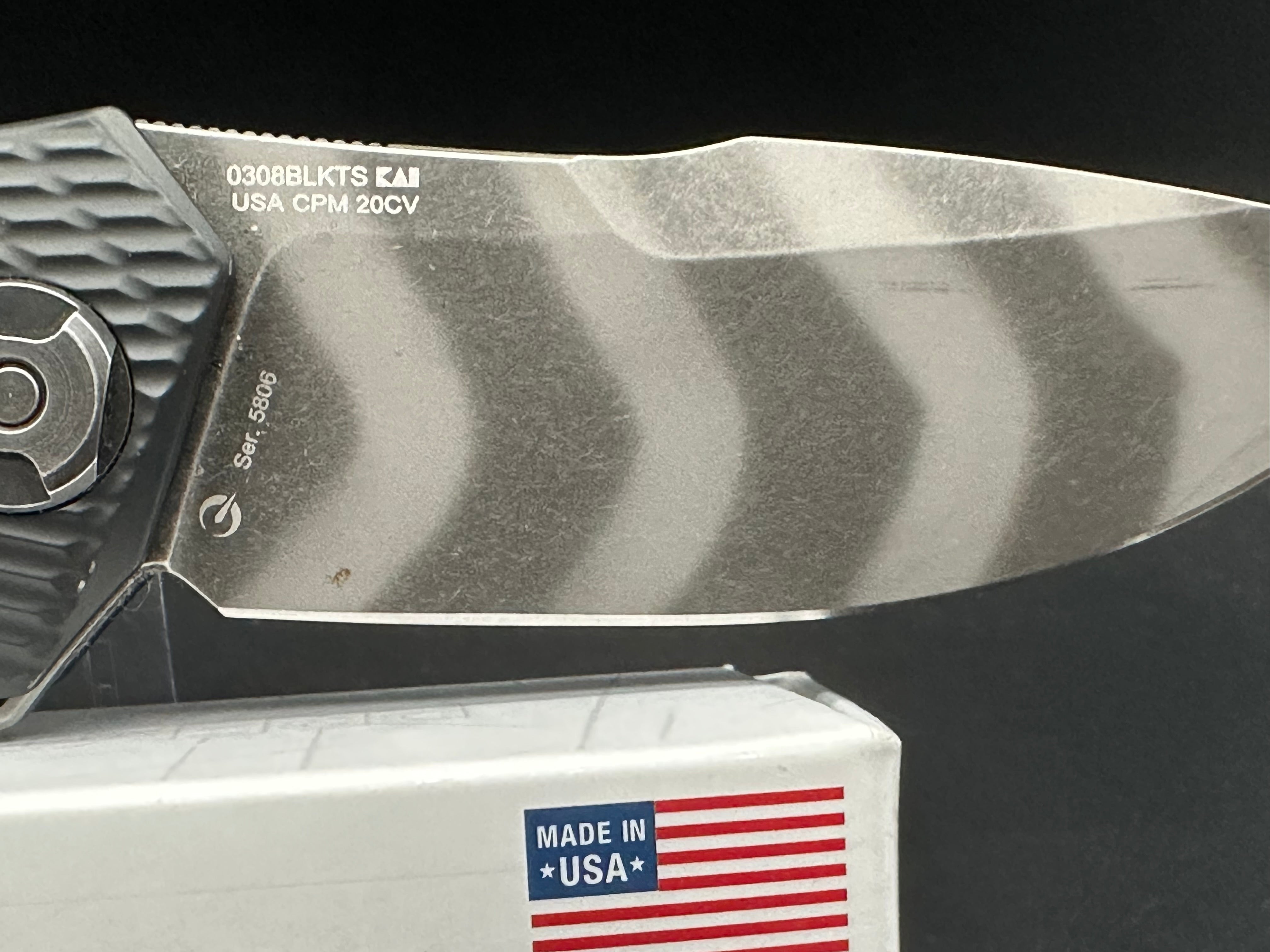 Zero Tolerance ZT 0308 BLKTS Frame Lock Knife (3.75" Tiger Stripe)