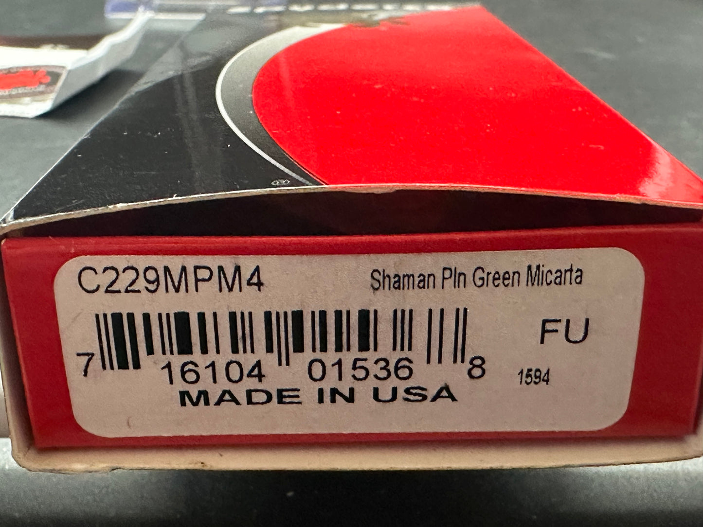 Spyderco Shaman Green Canvas Micarta Knife (3.6" Satin M4) C229MPM4