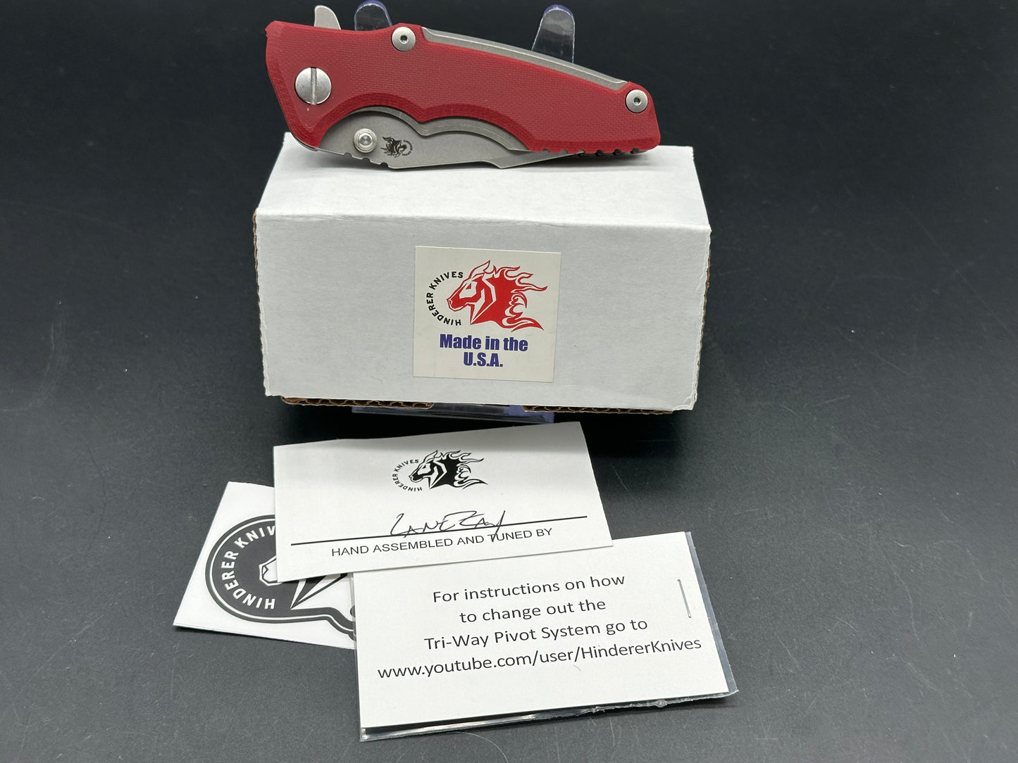 Hinderer Eklipse 3.0 Harpoon Spanto Red G10