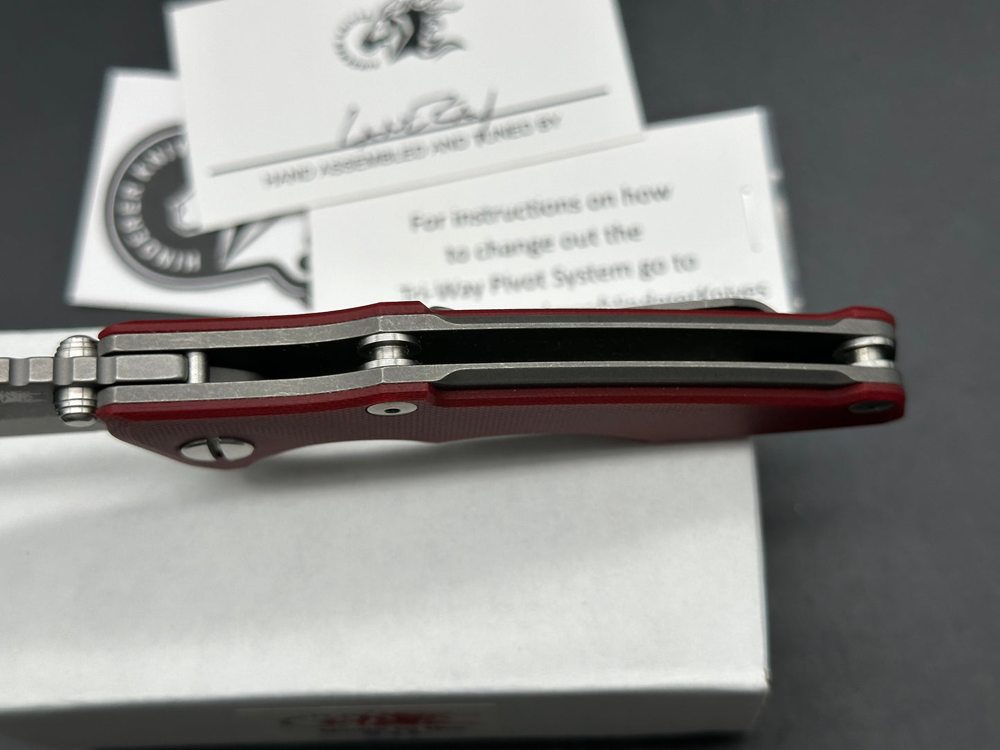 Hinderer Eklipse 3.0 Harpoon Spanto Red G10