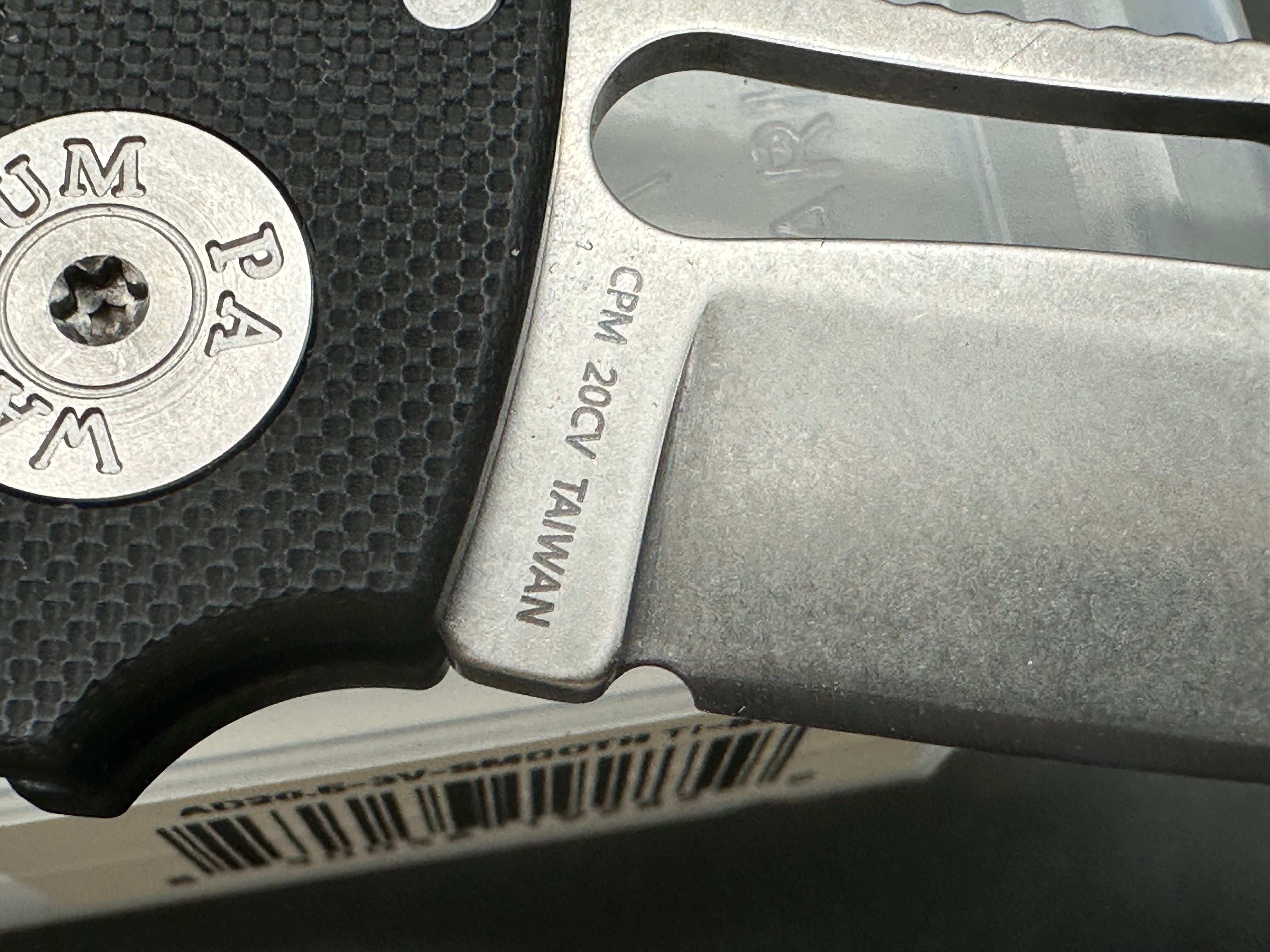 Demko Shark Cub Slicer, 2.75" CPM 20CV Stonewash Blade with Black G10 Scales