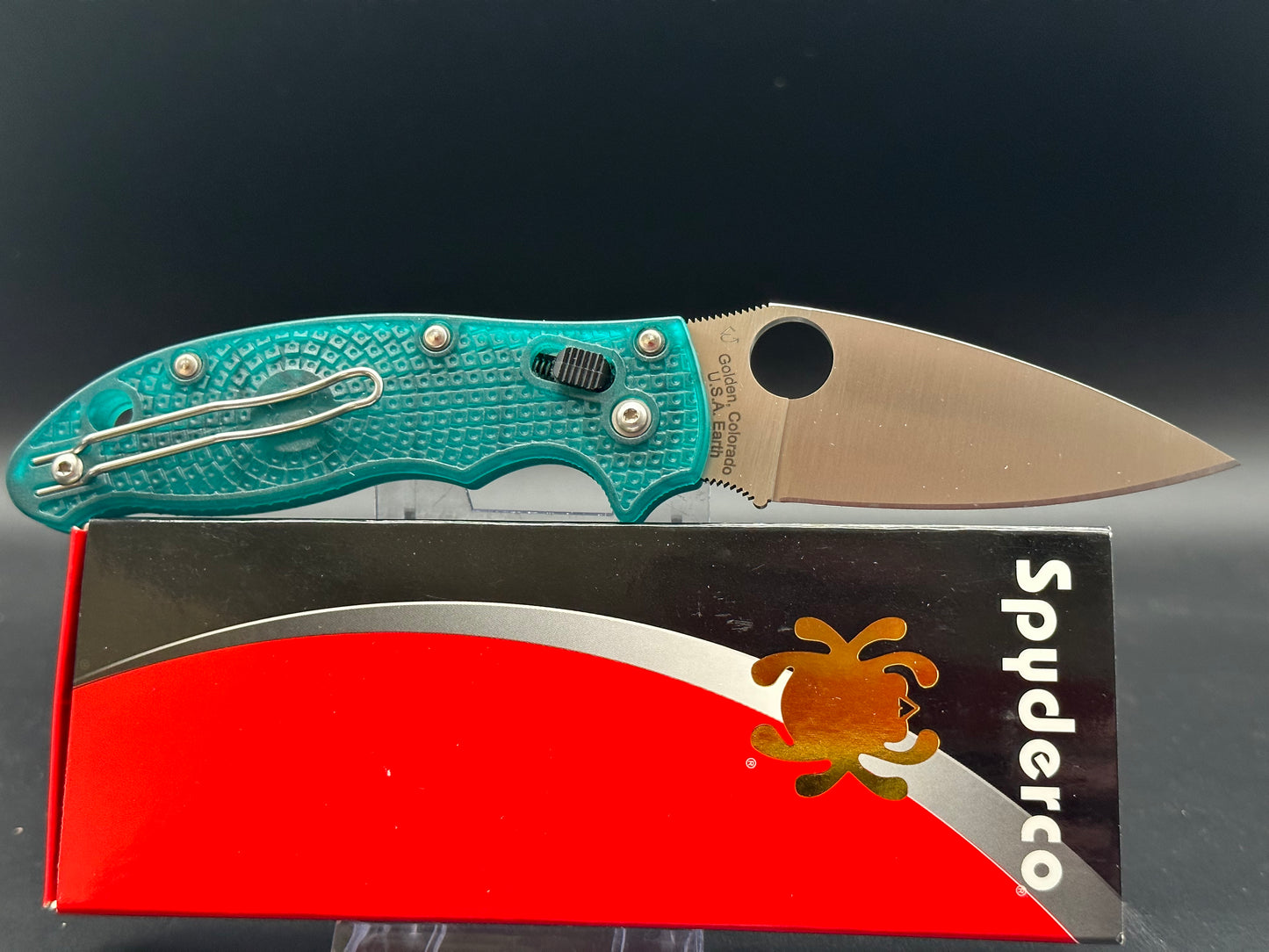 SPYDERCO MANIX 2 LIGHTWEIGHT TRANSLUCENT MYSTIC GREEN 20CV (Knife Joker Exclusive)