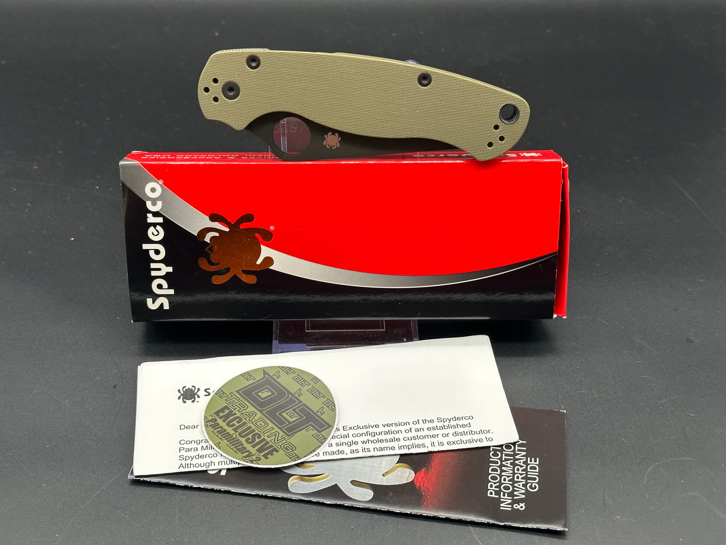 Spyderco Paramilitary 2 OD Green G-10 - Black S90V (DLT Trading Exclusive)