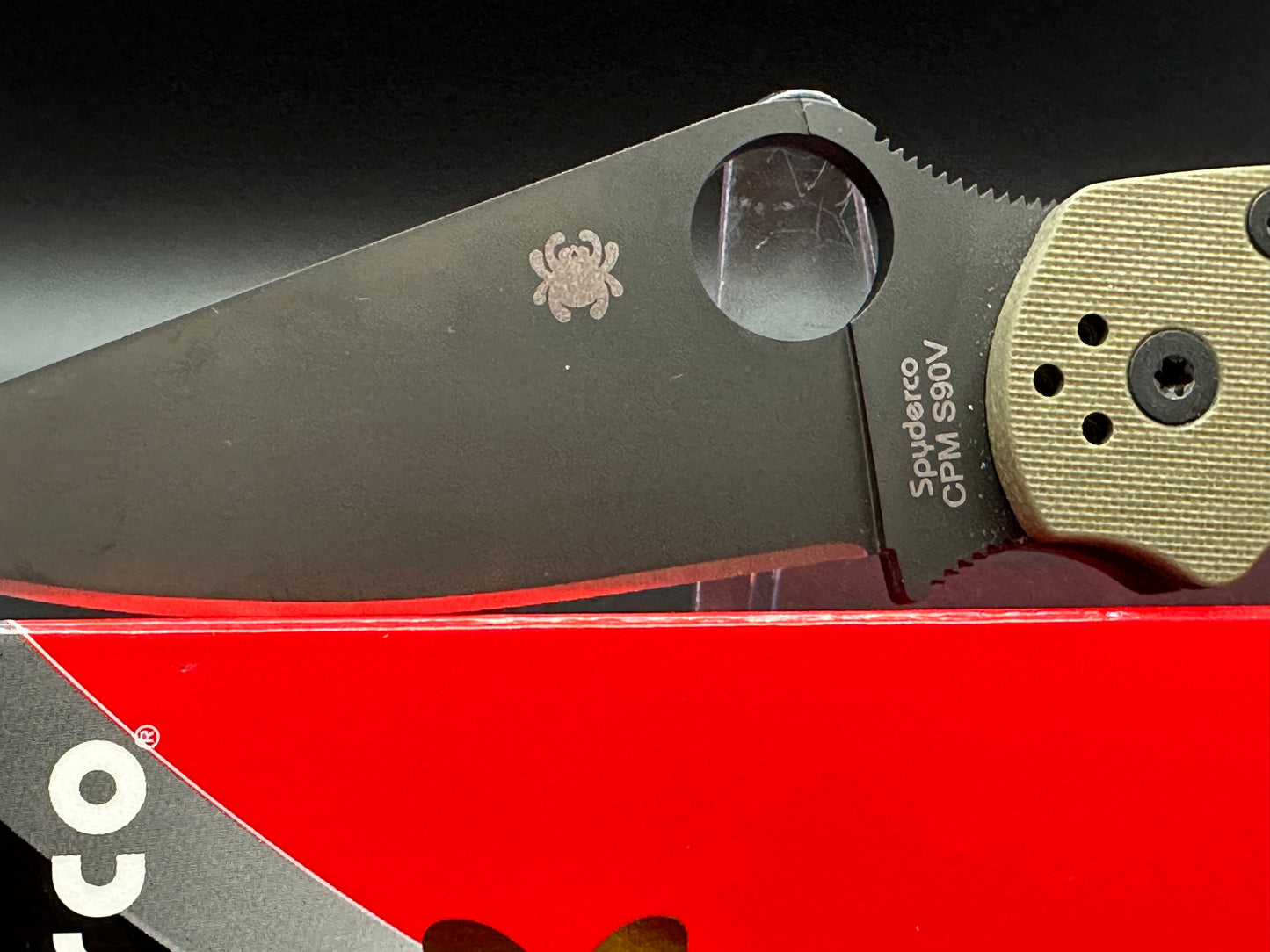 Spyderco Paramilitary 2 OD Green G-10 - Black S90V (DLT Trading Exclusive)